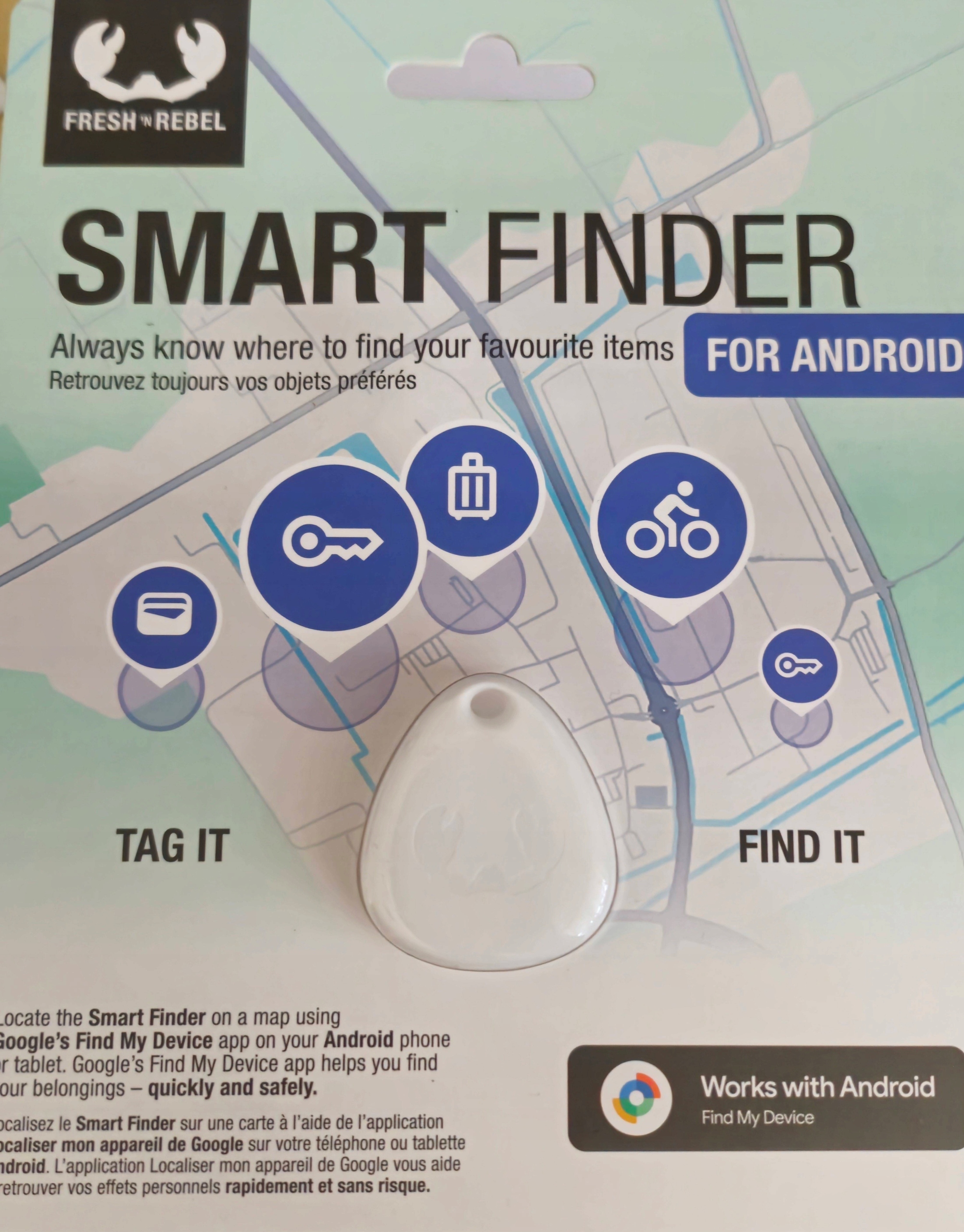 Smart Finder Fresh n Rebel, Android Find My Device, Key Finder, Replaceable Battery, Diverse Culori
