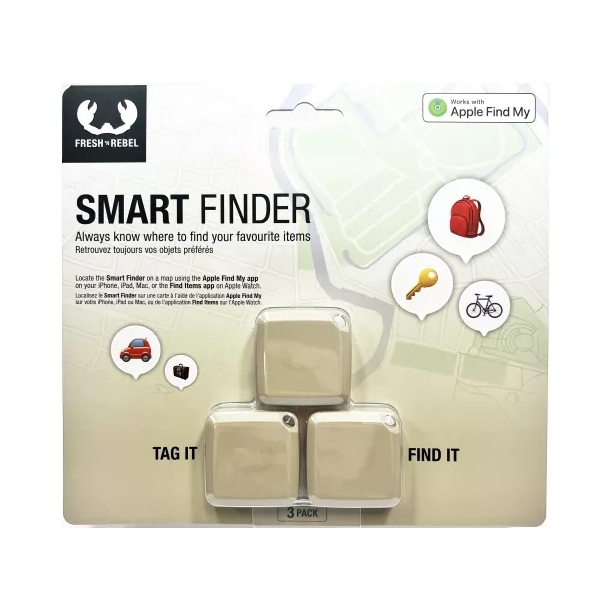 Smart Finder Fresh n Rebel 3 Pack, Apple Find My, Key Finder, Replaceable Battery, Diverse Culori - imagine 2