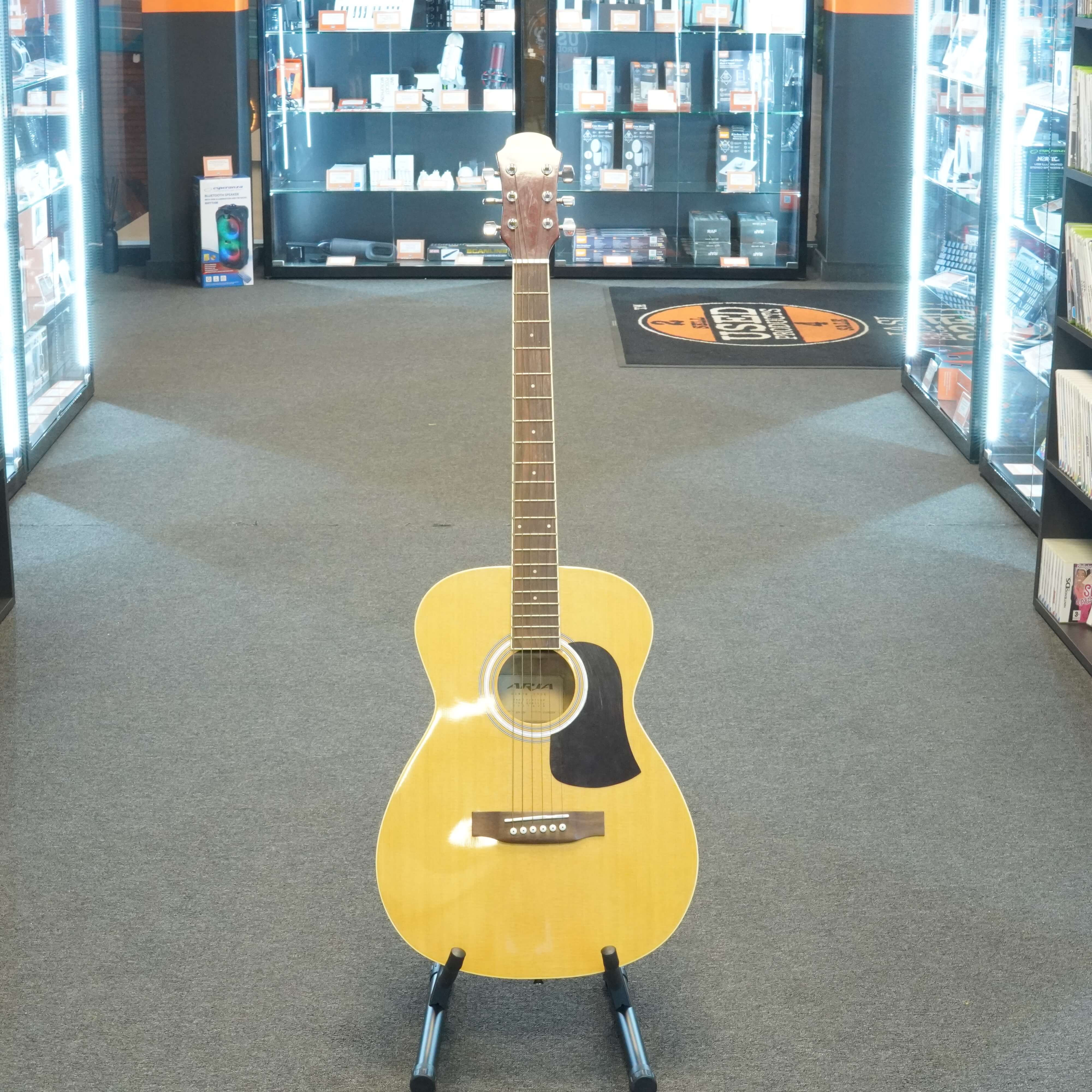 Chitara Acustica Aria AFN-15N, Natural - imagine 2