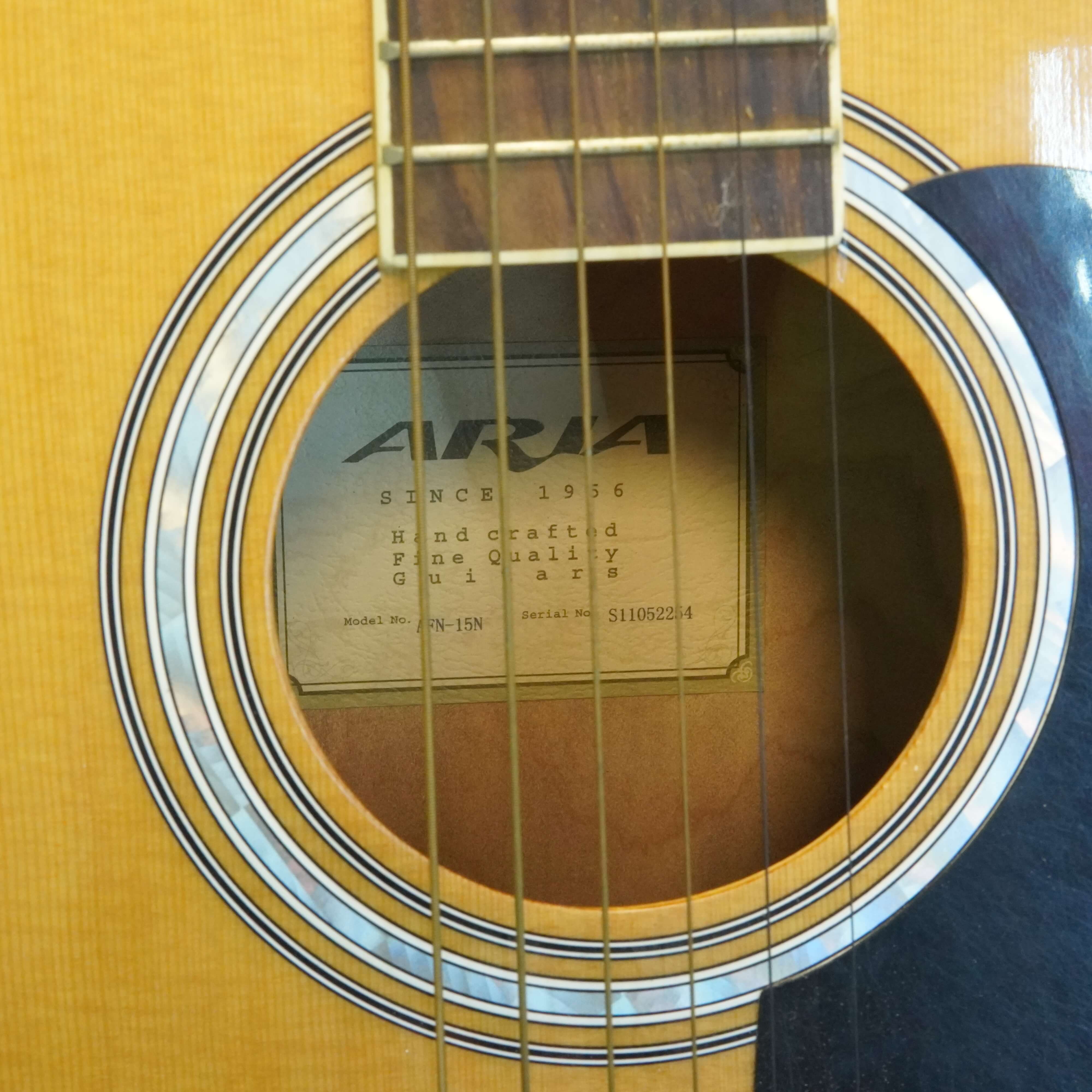 Chitara Acustica Aria AFN-15N, Natural - imagine 5