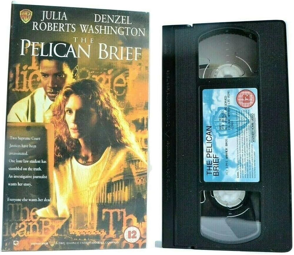 Warner Bros. Hits - Julia Roberts - Denzel Washington The Pelican Brief - Caseta VHS