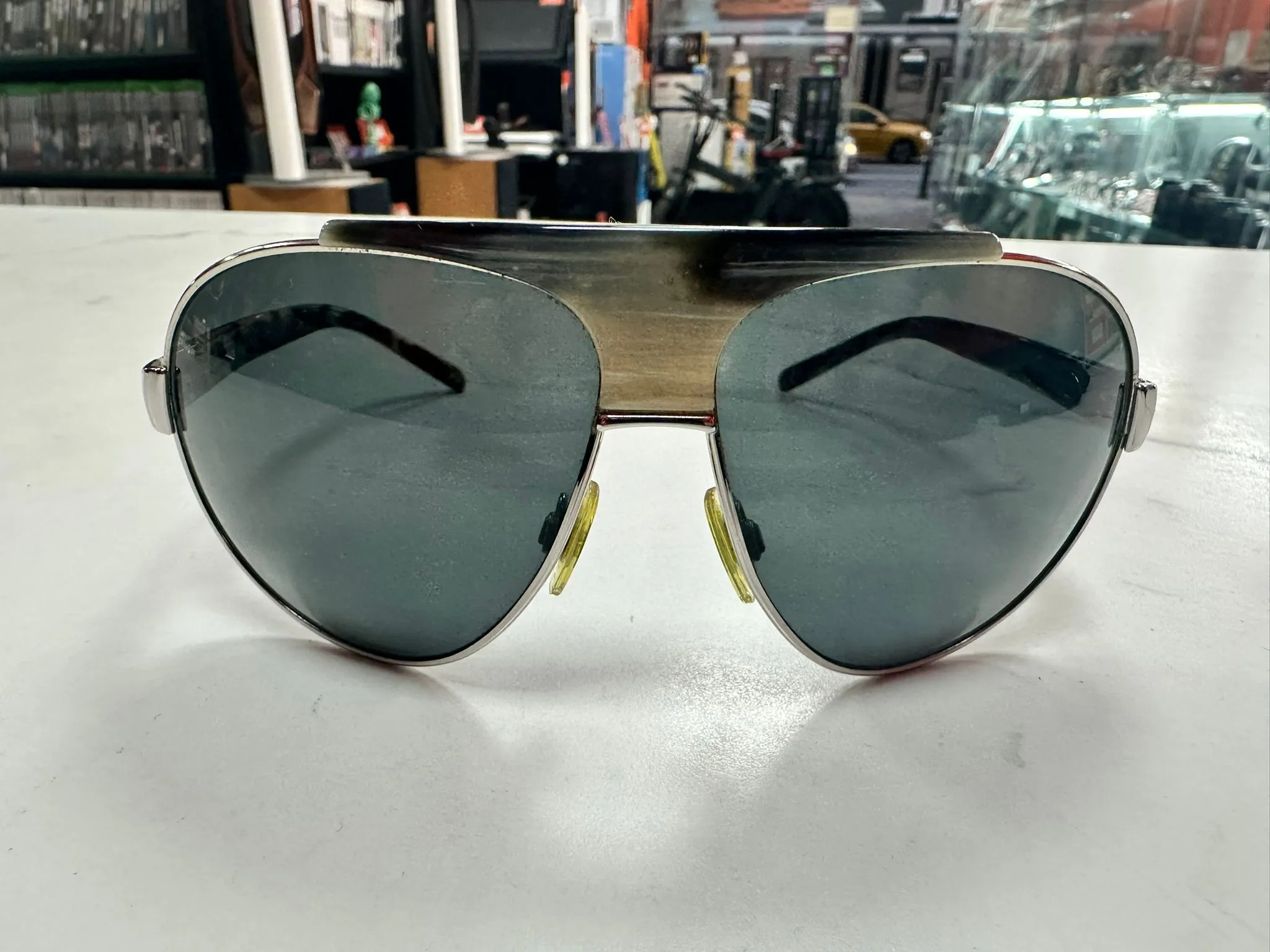 Ochelari de Soare Unisex Dolce Gabbana DG 2056 250/87, Tip Aviator, Rame Negre, Lentile Gri Inchis, UV400