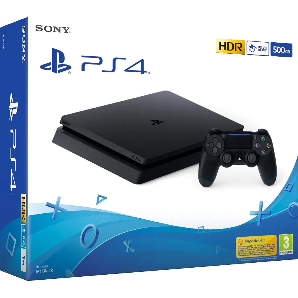 Consola SONY PlayStation 4 Slim, 500 Gb, Controller