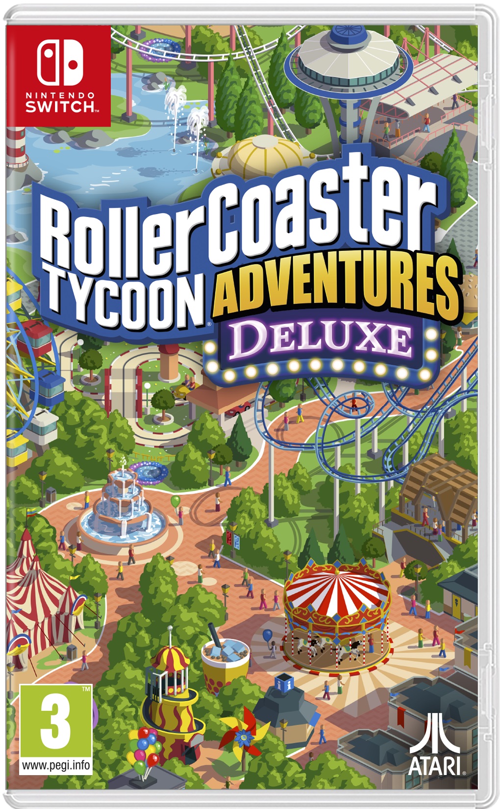 Joc Nintendo Switch Roller Coaster Tycoon Adventures Deluxe (fara carcasa) - imagine 2