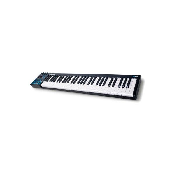 Claviatura MIDI Alesis V61 MK1, 61 clape synth-action, 8 pad-uri iluminate, 4 butoane, 4 potentiometre, conexiune USB, Negru