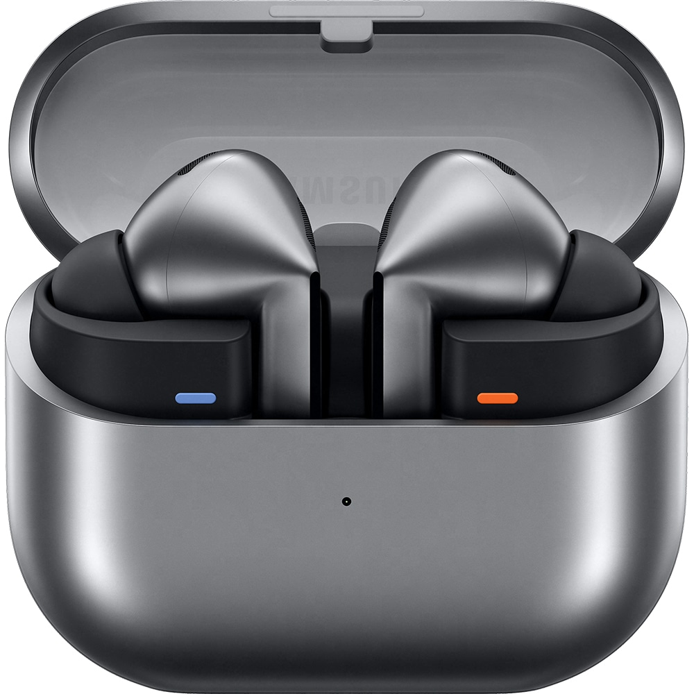 Casti audio In-Ear Samsung Galaxy Buds3 Pro, True Wireless, Bluetooth, Microfon, Noise Cancelling, Carcasa incarcare wireless, SM-R630, Silver