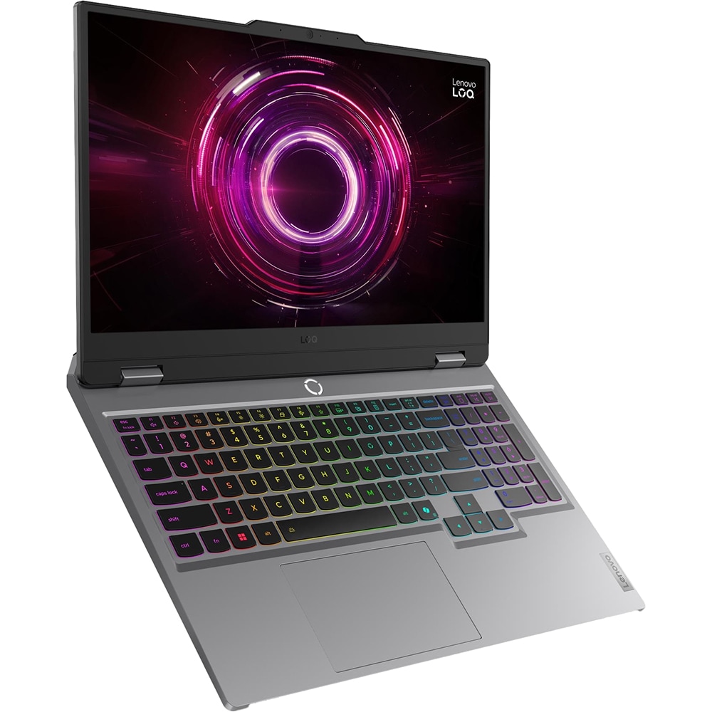 Laptop Gaming Lenovo LOQ 15AHP10, Display 15.6 Inch, FullHD, IPS, 144 Hz, AMD Ryzen 7 250, 16 Gb RAM DDR5, SSD 1 Tb, RTX 5060 8 Gb, Luna Grey (Produs NOU!) - imagine 2
