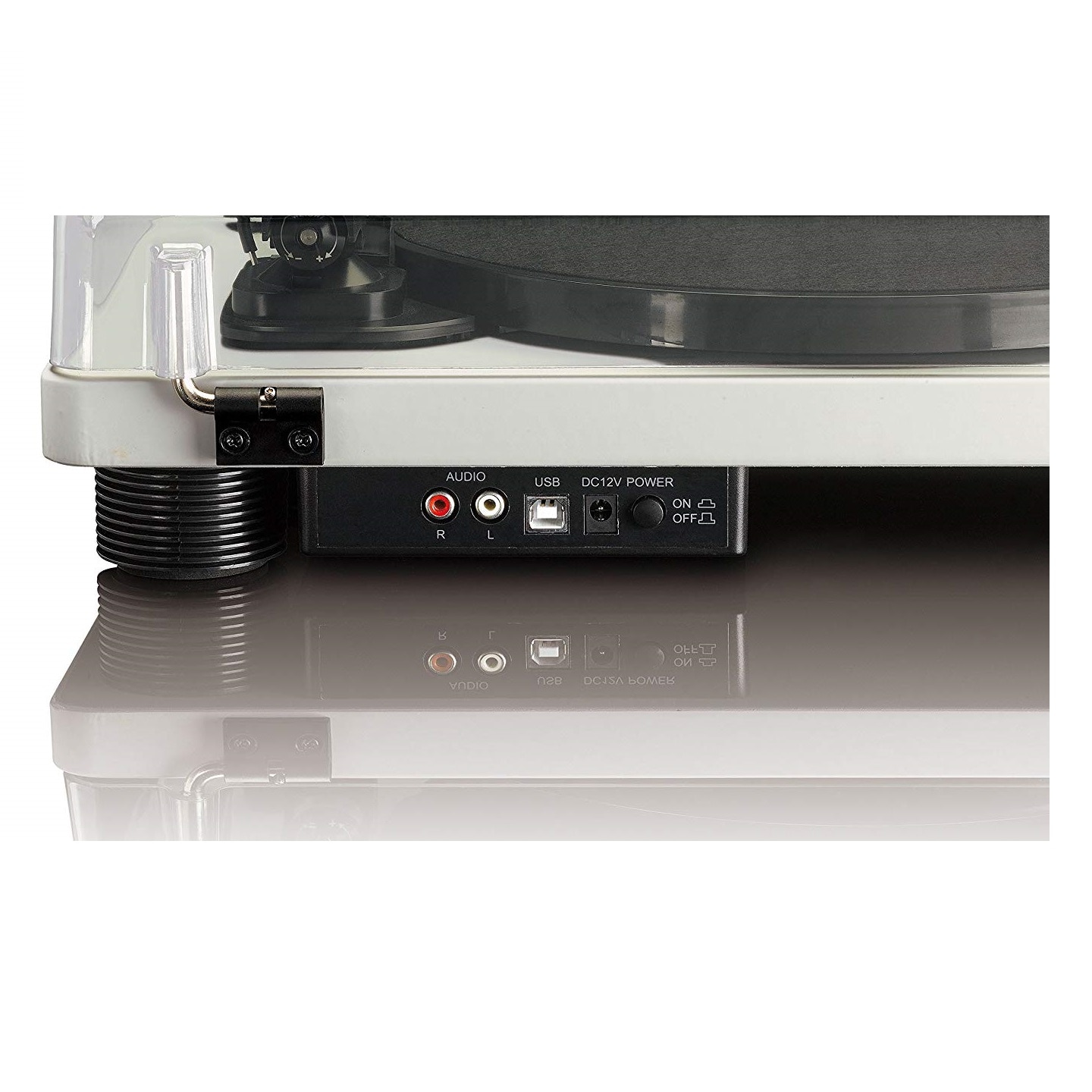 Pick-Up Lenco LS-50GY, difuzor incorporat, USB/RCA, gri - imagine 5