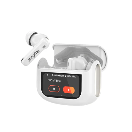 Casti Wireless Rixus RXBH63W, Functie Touch, Alb - imagine 2