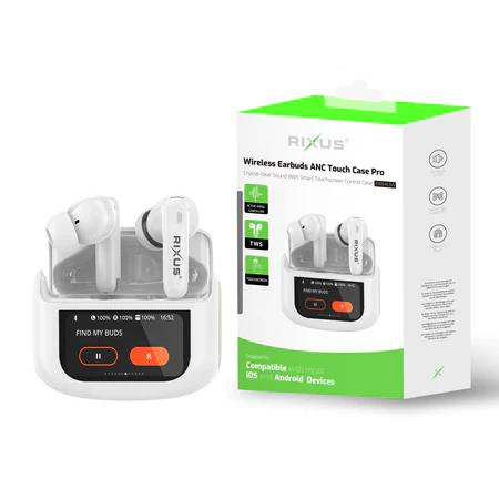 Casti Wireless Rixus RXBH63W, Functie Touch, Alb