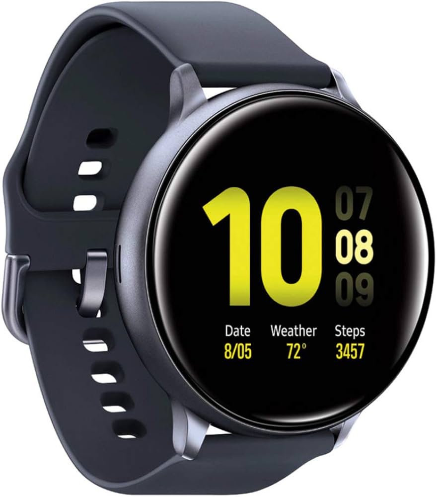 Smartwatch Samsung Watch Active 2, 44mm Super Amoled, GPS , Wi-Fi, NFC, Curea Silicon, Negru