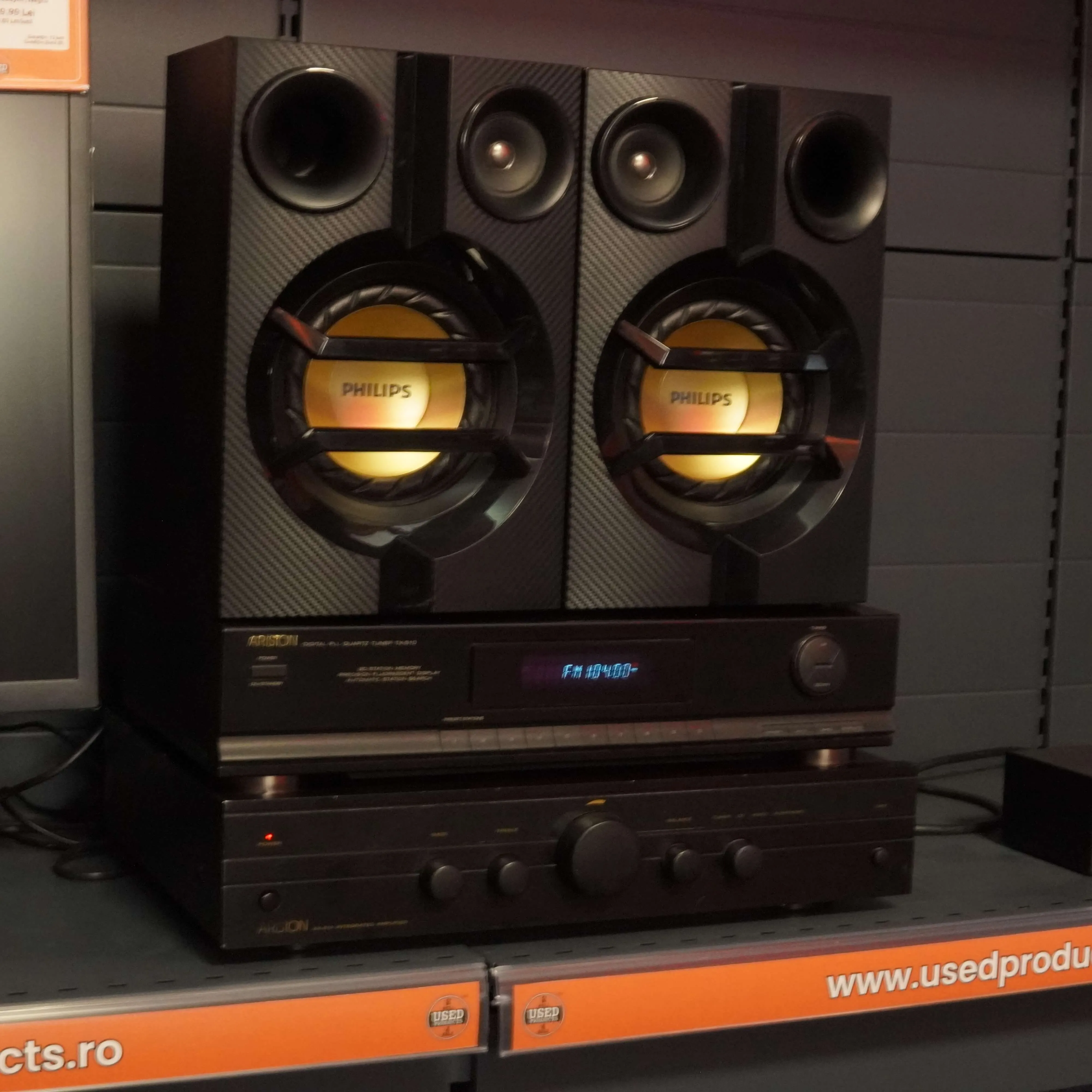 Sistem Audio: Amplificator Ariston AX-910 + Tuner Ariston TX-510 + Boxe Philips FX10 / Tape, Aux/Phono, Video, Tuner, CD - imagine 4