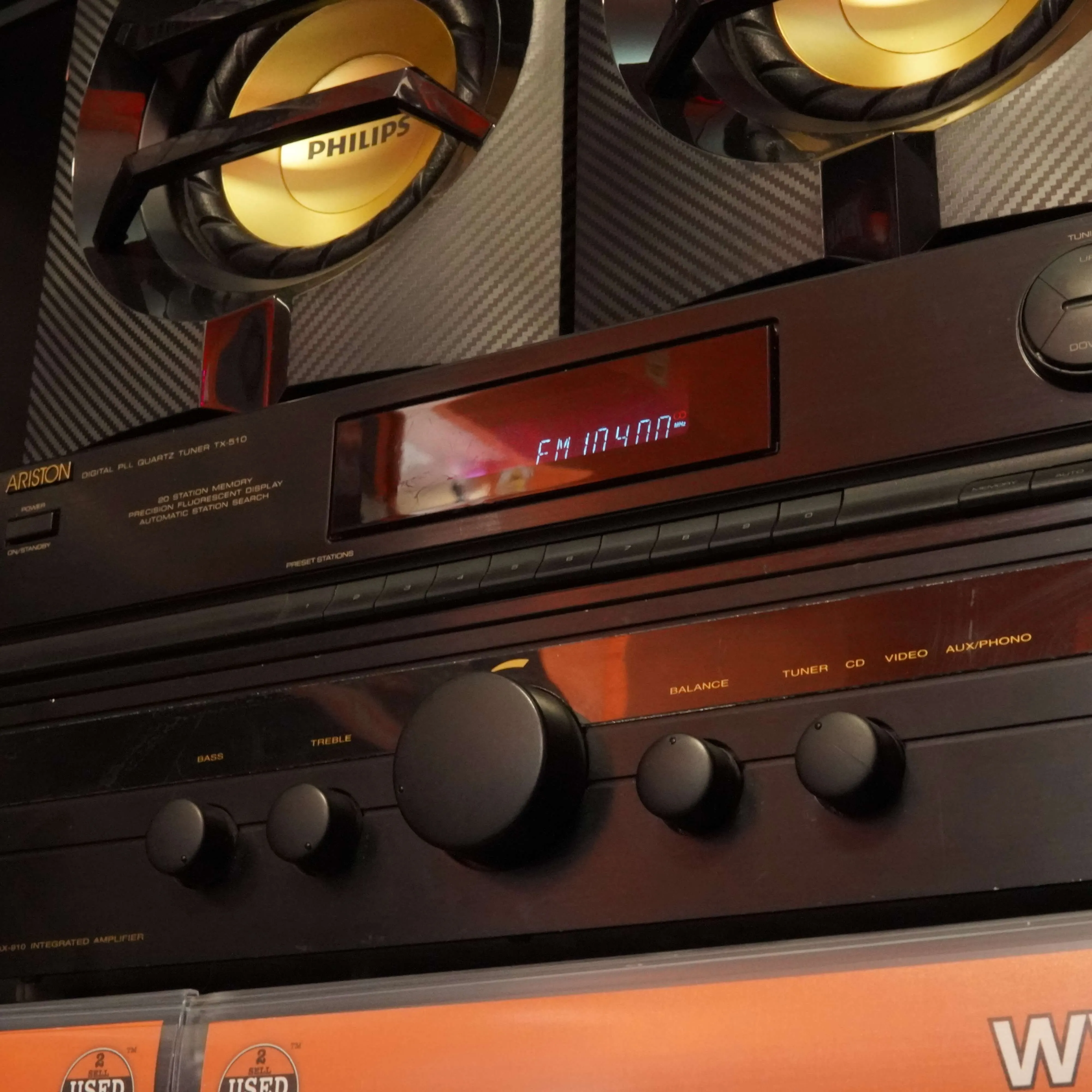 Sistem Audio: Amplificator Ariston AX-910 + Tuner Ariston TX-510 + Boxe Philips FX10 / Tape, Aux/Phono, Video, Tuner, CD - imagine 6
