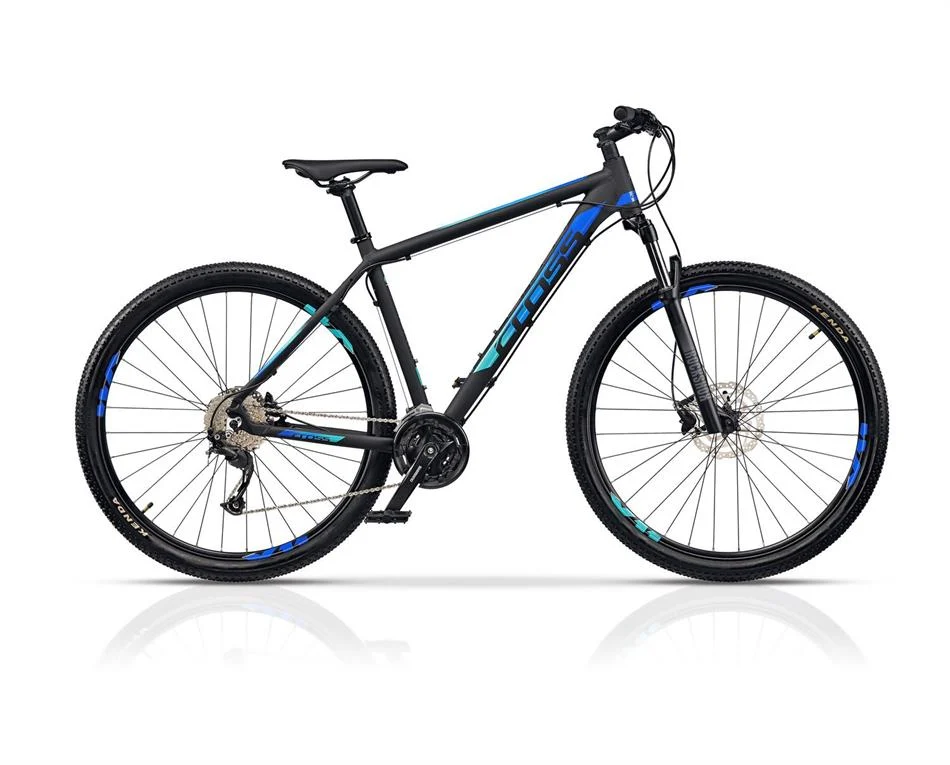 Bicicleta MTB Cross GRX 9 HDB 27.5, Cadru Aluminiu, 27 de viteze, Frana Hidraulica pe Disc, Schimbator Shimano Alivio RD-M3100 SGS, marime 46cm
