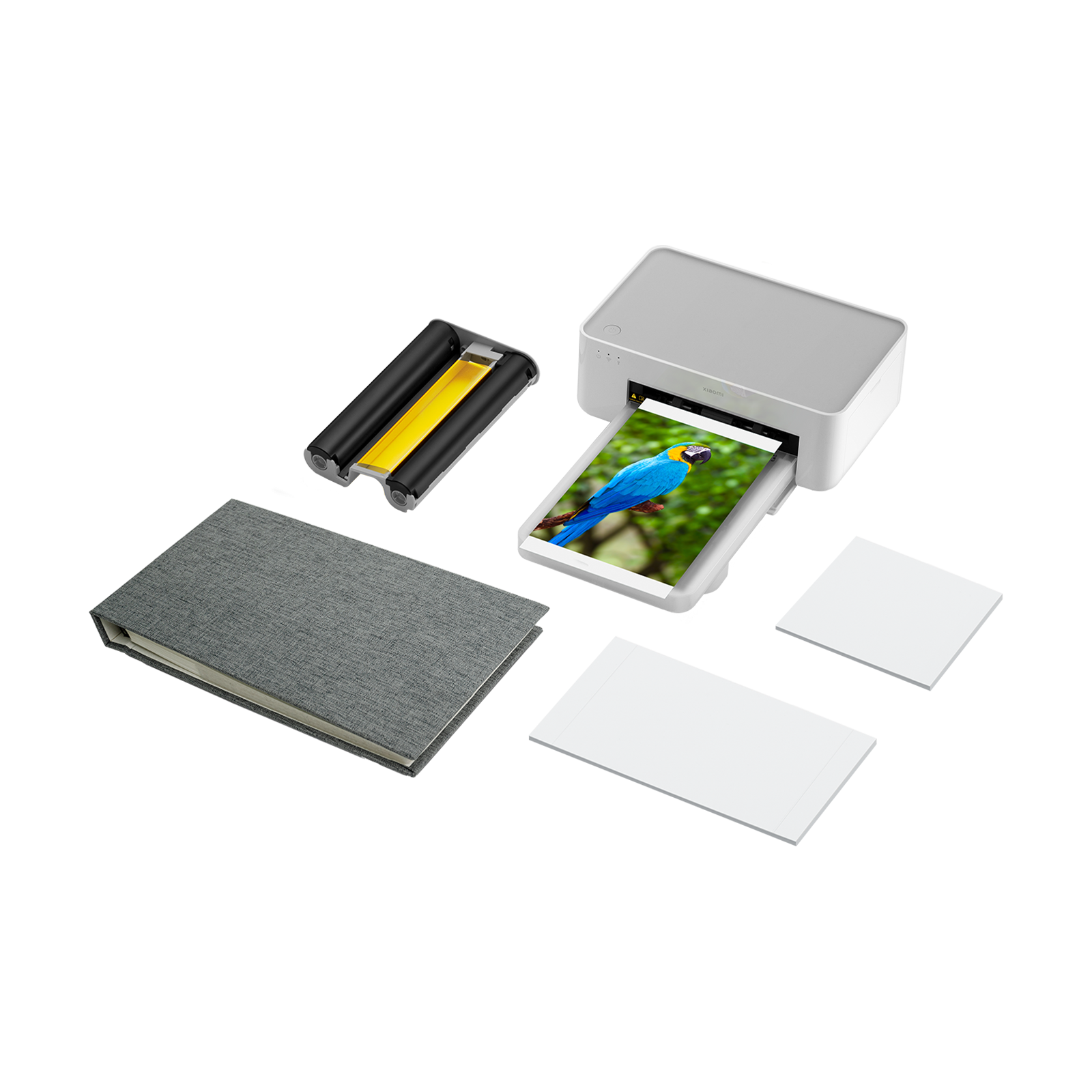 Imprimanta Xiaomi Instant Photo Printer 1S Set, Format A8, Wi-Fi, Alb