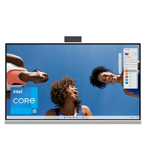 Sistem PC All-in-One DELL Inspiron 24 5420, Display tactil 23.8 inch FHD, Intel Core i5-1335U, 10-Core 4.60 GHz, SSD 512 Gb NVMe M.2, 16 Gb RAM 3200 MHz, Intel Iris Xe Graphics, Difuzoare 10W, Wi-Fi 6, Ethernet, HDMI, USB-C 3.2, Jack 3.5mm, SD Card Reader - imagine 5