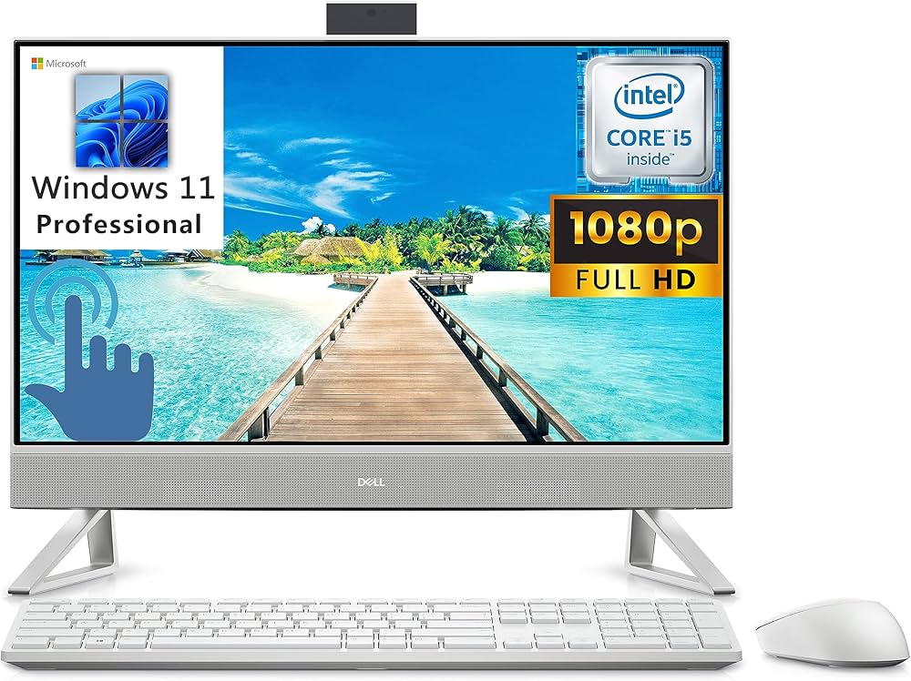Sistem PC All-in-One DELL Inspiron 24 5420, Display tactil 23.8 inch FHD, Intel Core i5-1335U, 10-Core 4.60 GHz, SSD 512 Gb NVMe M.2, 16 Gb RAM 3200 MHz, Intel Iris Xe Graphics, Difuzoare 10W, Wi-Fi 6, Ethernet, HDMI, USB-C 3.2, Jack 3.5mm, SD Card Reader - imagine 7