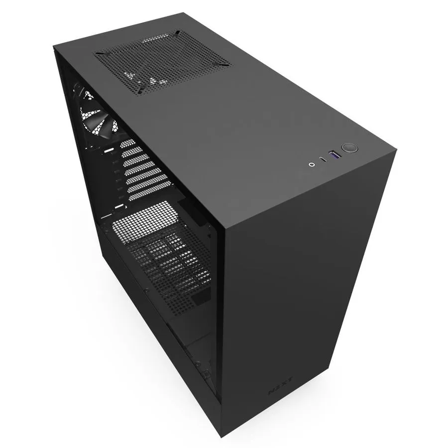 Carcasa PC NZXT H512, Middle Tower, ATX, fara sursa, negru