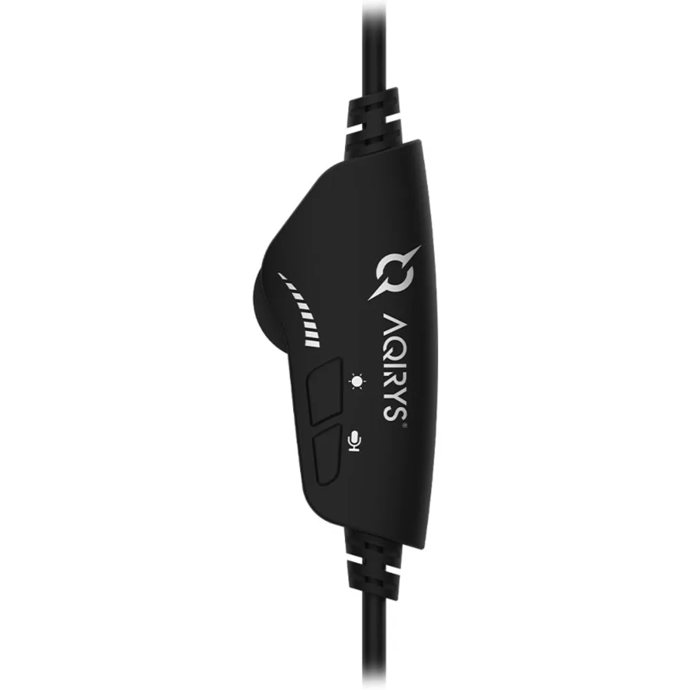 Casti Gaming cu fir AQIRYS Carina, 7.1 Surround, USB, negru - imagine 2