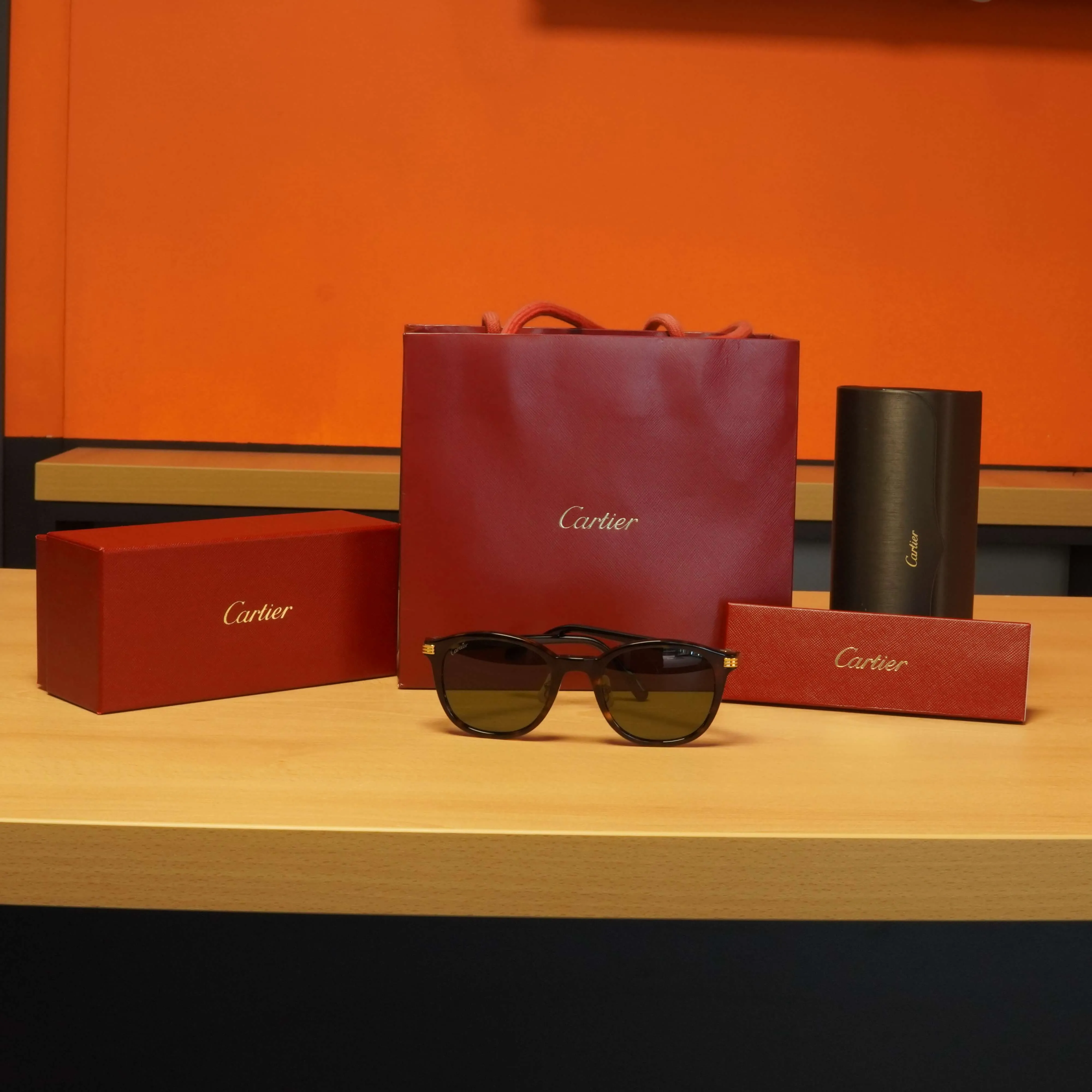 Ochelari Cartier CT0302S 006, 53x22, 146, Certificat de Garanție, Bon Fiscal, Set Complet