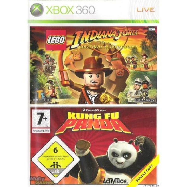 Lego Indiana Jones + Kung Fu Panda - Joc Xbox 360