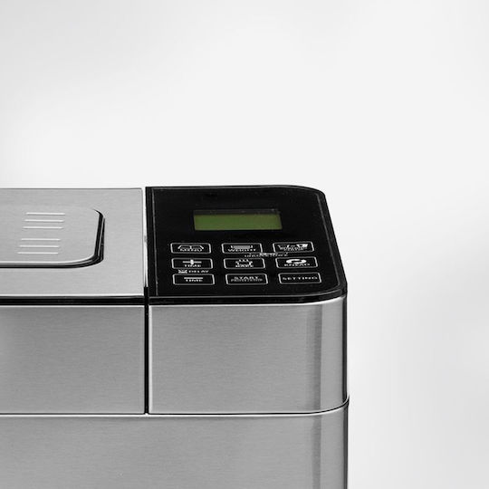 Masina de Paine Gastroback 42823, 500 W, 18 Programe, Capacitate 750 g, Display LCD, Inox-Black - imagine 2