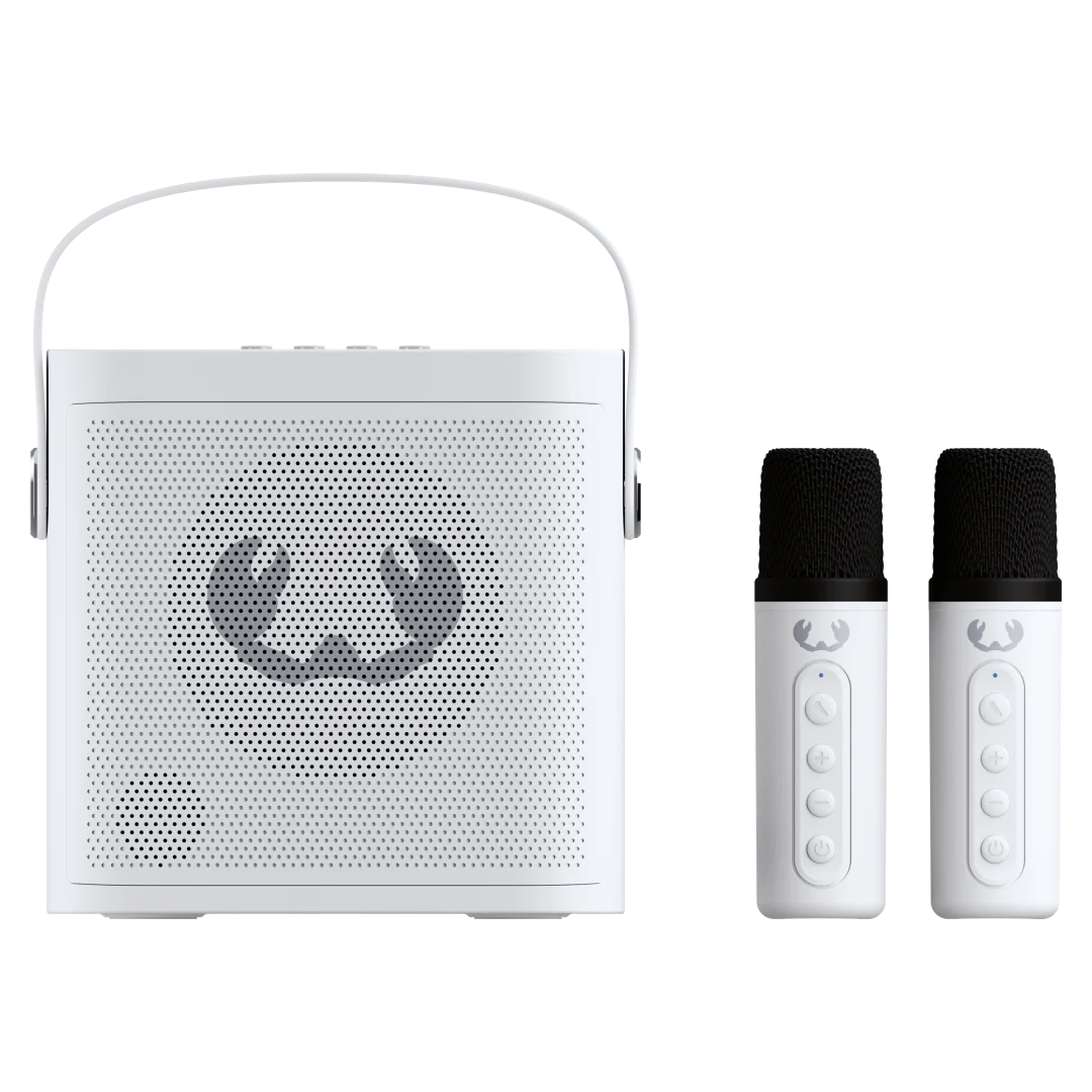 Boxa Portabila Karaoke Fresh 'n Rebel Wireless Karaoke Set, Bluetooth 5.4, 20 W, 2 Microfoane Wireless, USB C, Ice Grey - imagine 5