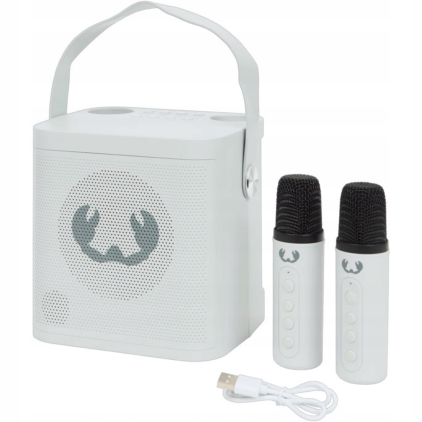 Boxa Portabila Karaoke Fresh 'n Rebel Wireless Karaoke Set, Bluetooth 5.4, 20 W, 2 Microfoane Wireless, USB C, Ice Grey - imagine 7