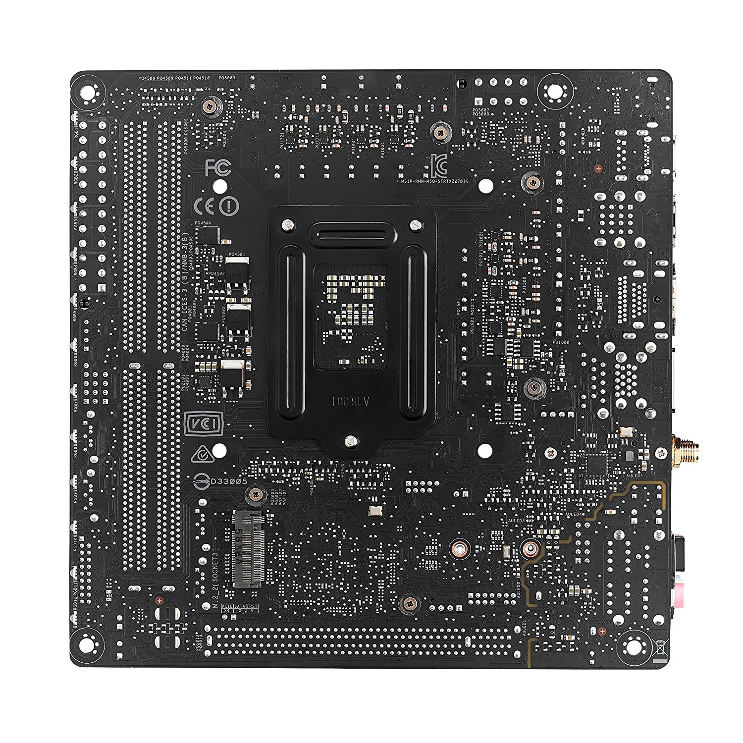 Placa de baza ASUS STRIX Z270I GAMING, Socket 1151, Mini ITX, 4x USB 2.0, 4x USB 3.0, 4x Sata 6Gb/s, 2x M.2 Socket 3, 2x DIMM Max 32 GB RAM DDR4 4266 Mhz, HDMI, DP, Modul Wi-Fi - imagine 3