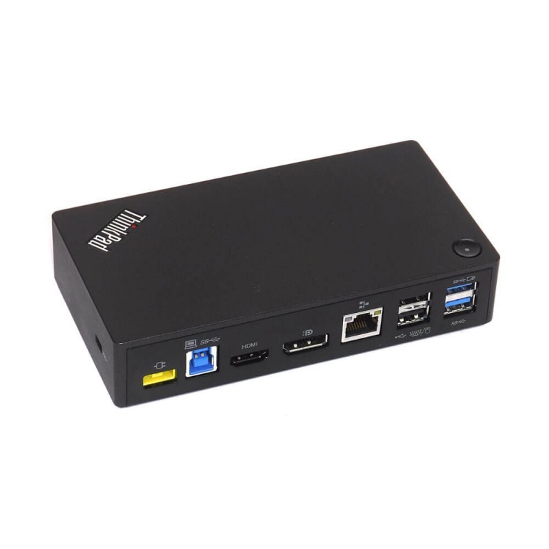 Docking station Lenovo ThinkPad Ultra Dock DK1523, 4 x USB 3.0 (2 Always On) 2 x USB 2.0, HDMI, DisplayPort, RJ-45, Jack 3.5mm, Negru - imagine 2