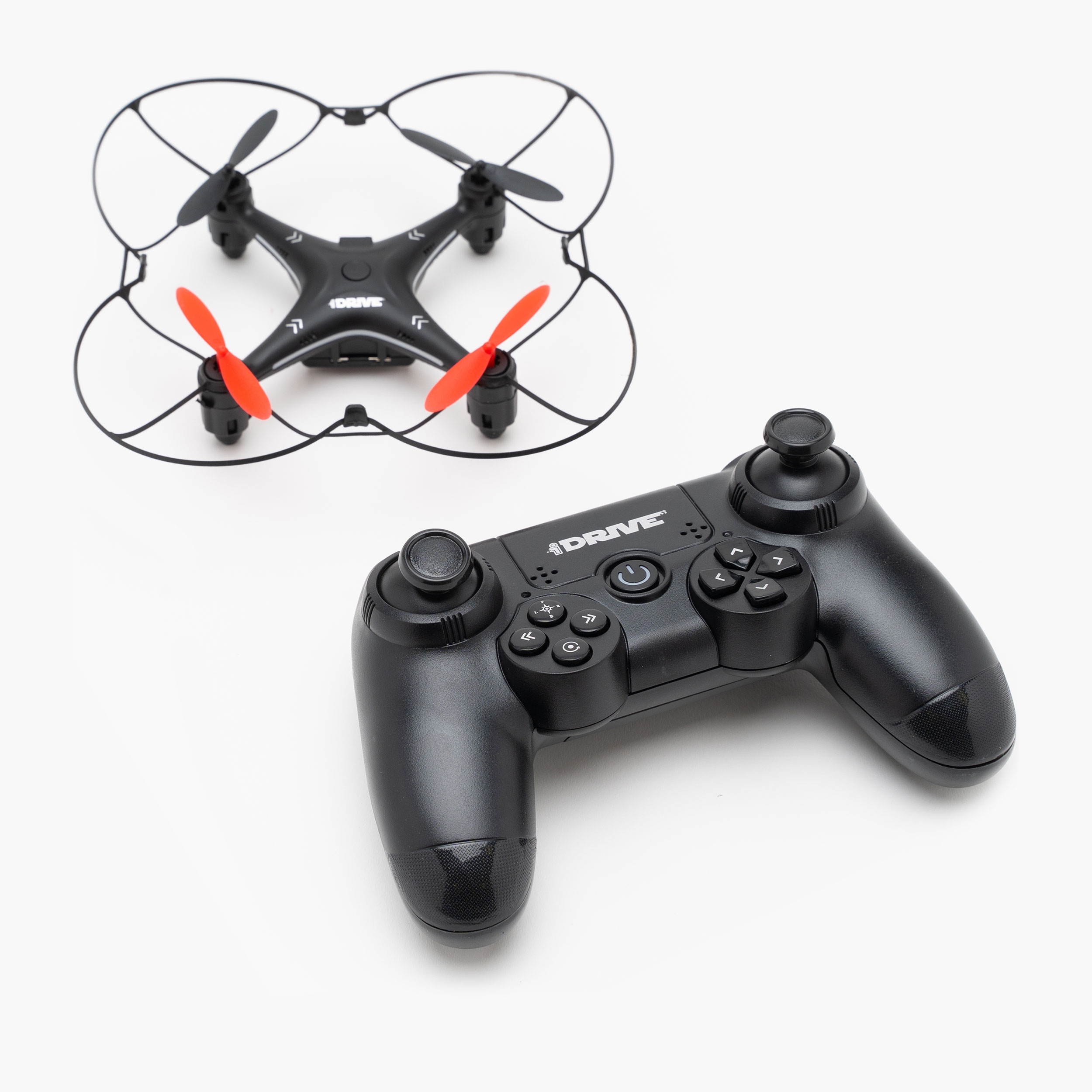 Drona pentru copii cu telecomanda Noriel iDrive, 32 cm, Revenire automata, Rotire 360 grade, Sistem stabilizare pe 6 axe, Autonomie 8 minute, Raza Telecomanda 120m, Control 4D, Negru - imagine 2