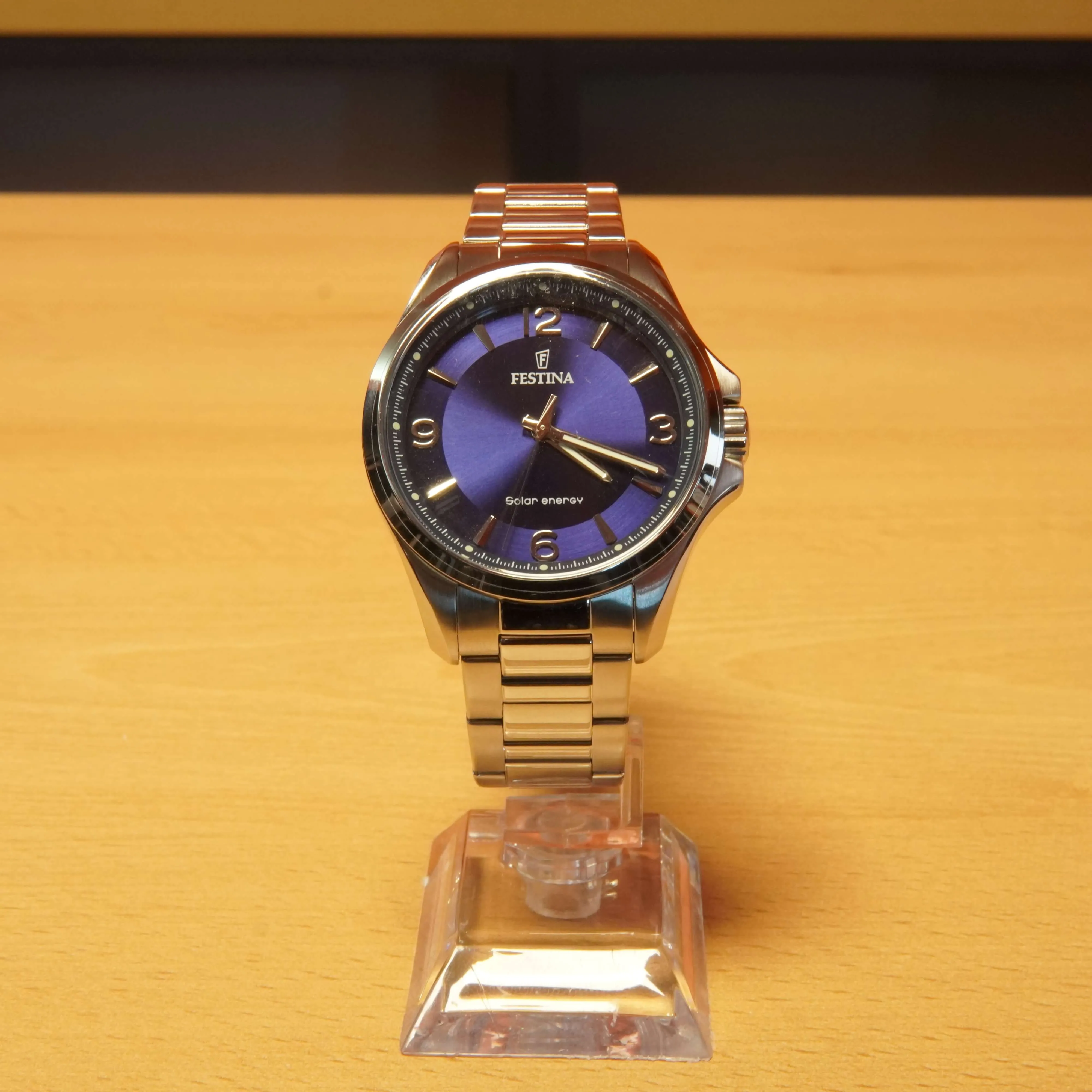 Ceas Festina F20656/2, Quartz, 5 ATM, Solar Energy, Albastru - imagine 2