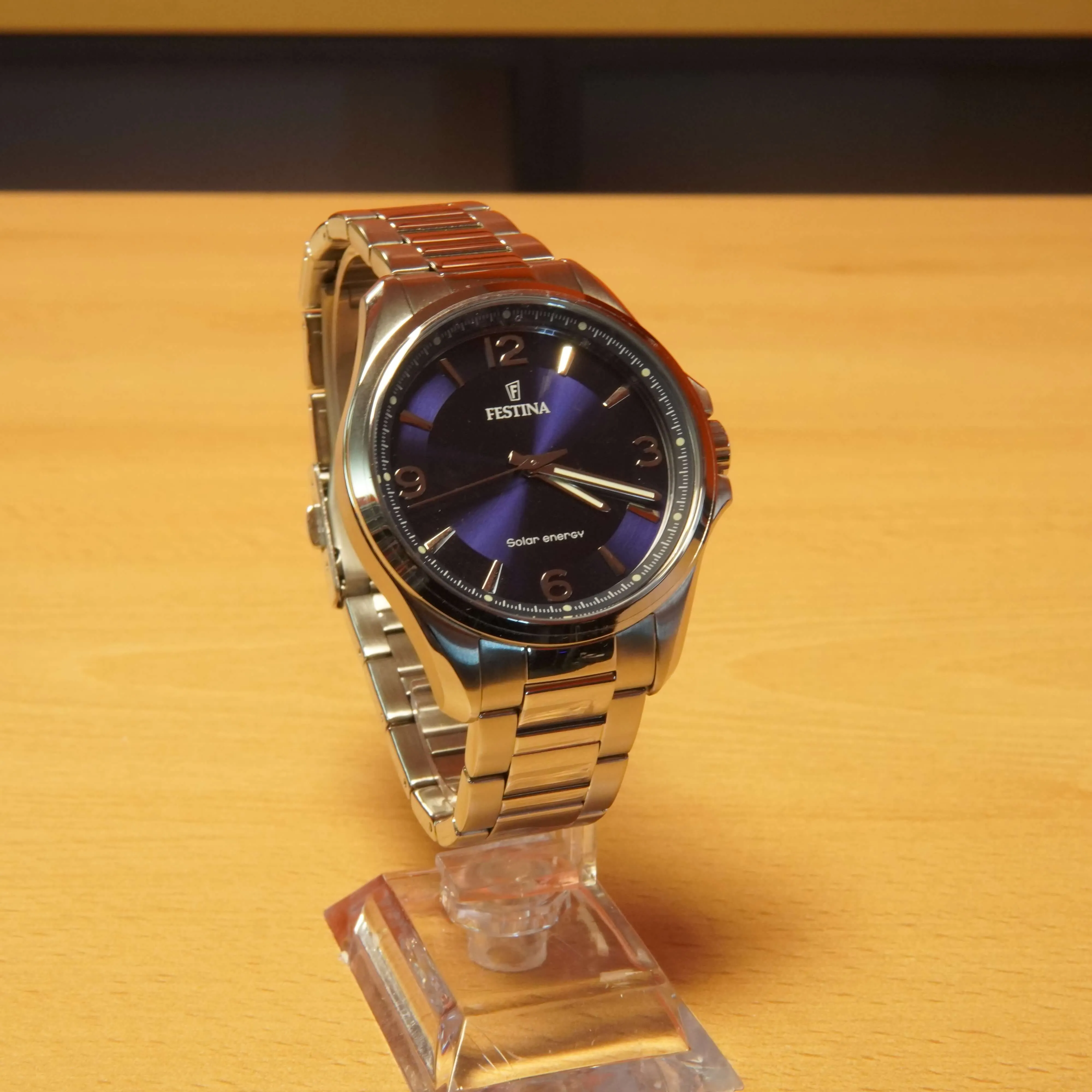 Ceas Festina F20656/2, Quartz, 5 ATM, Solar Energy, Albastru - imagine 3