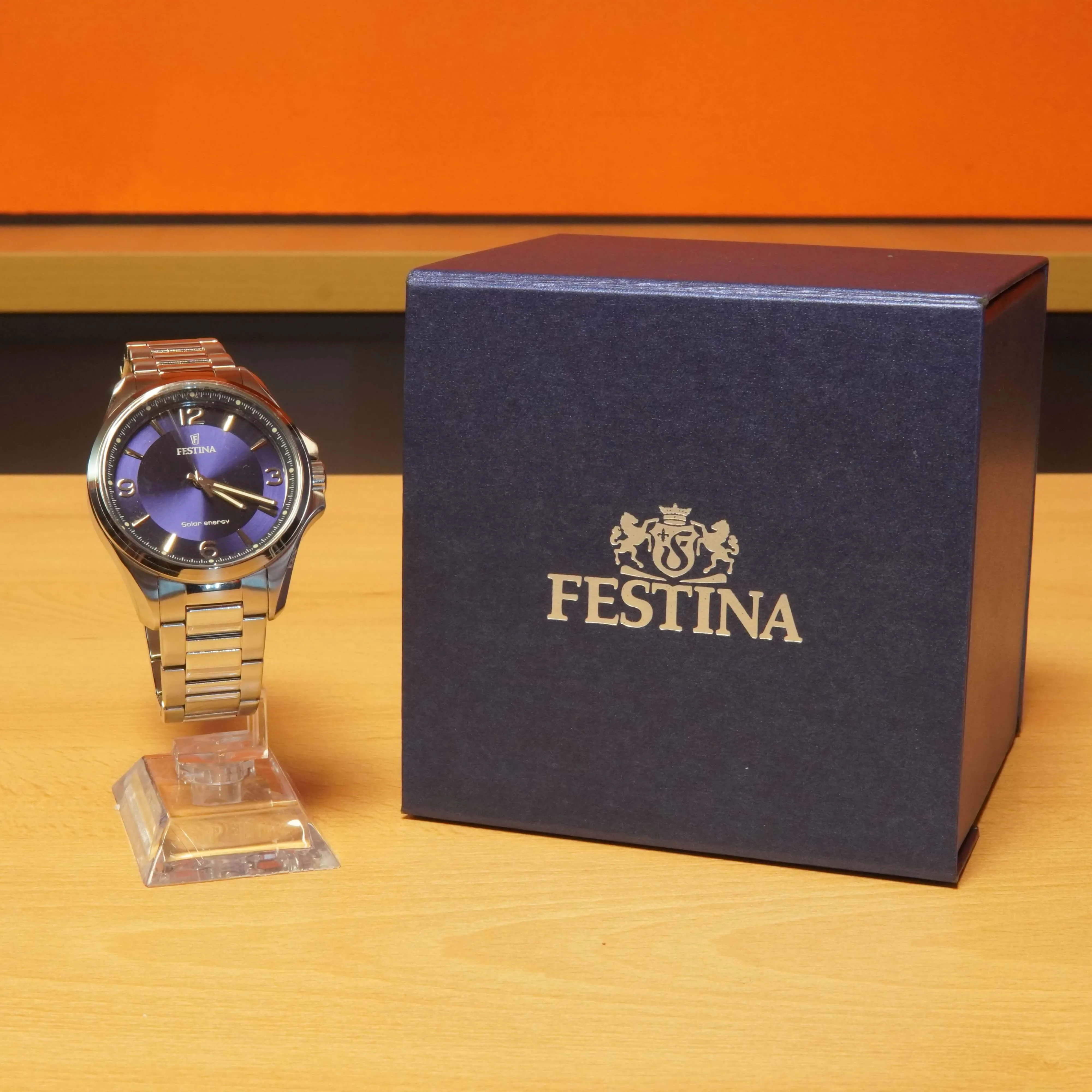 Ceas Festina F20656/2, Quartz, 5 ATM, Solar Energy, Albastru - imagine 4