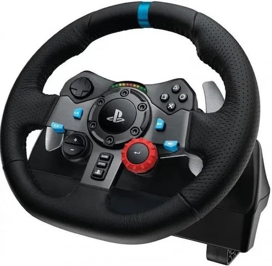Volan Logitech Driving Force G29 + Schimbator Joystick Logitech Driving Force, PC, PS3, PS4, PS5 - imagine 2