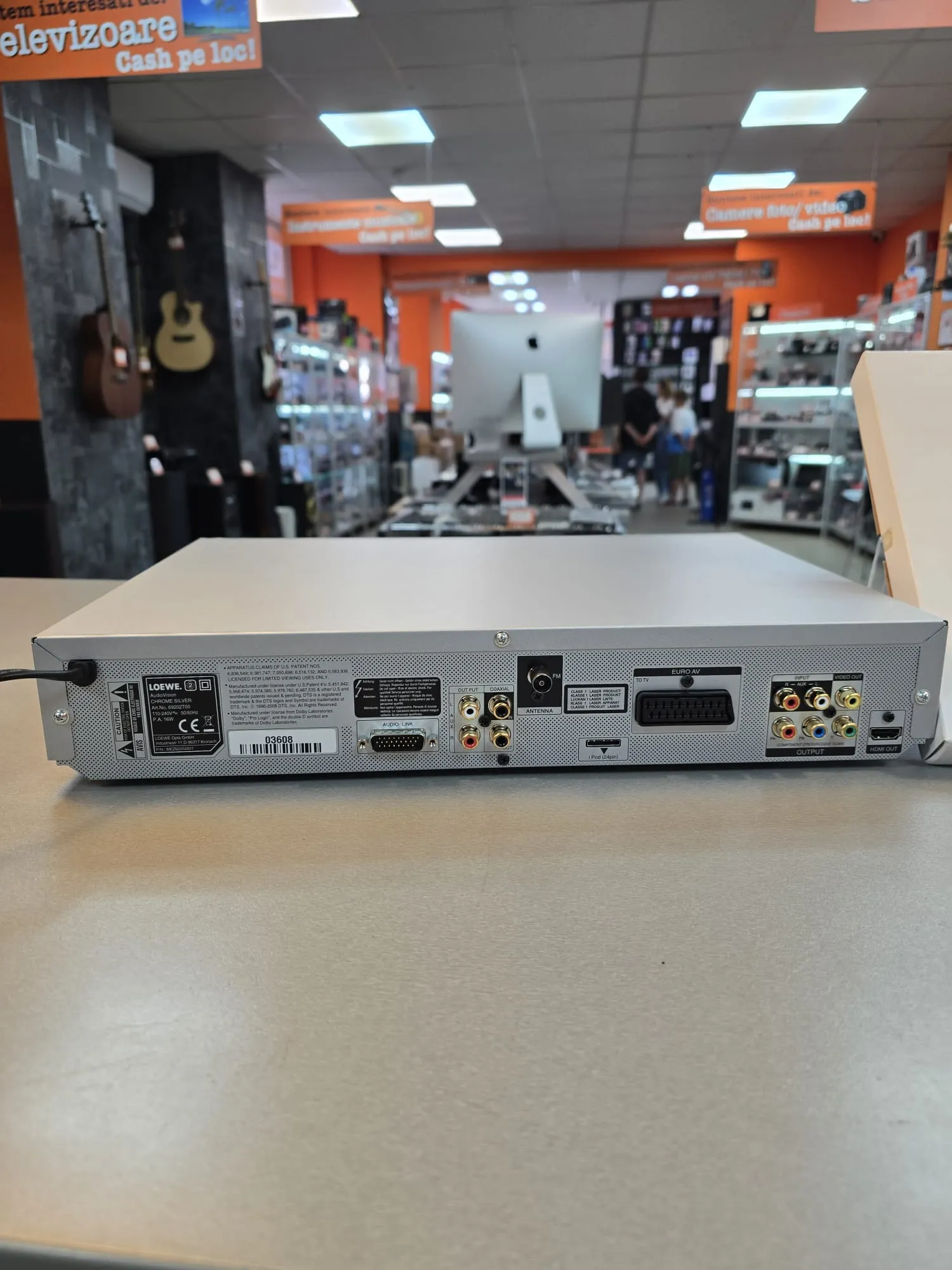 DVD Player Loewe AudioVision Chrome Silver, 16W, 50/60Hz, Coaxial, Optical, Aux, HDMI, Telecomanda - imagine 2