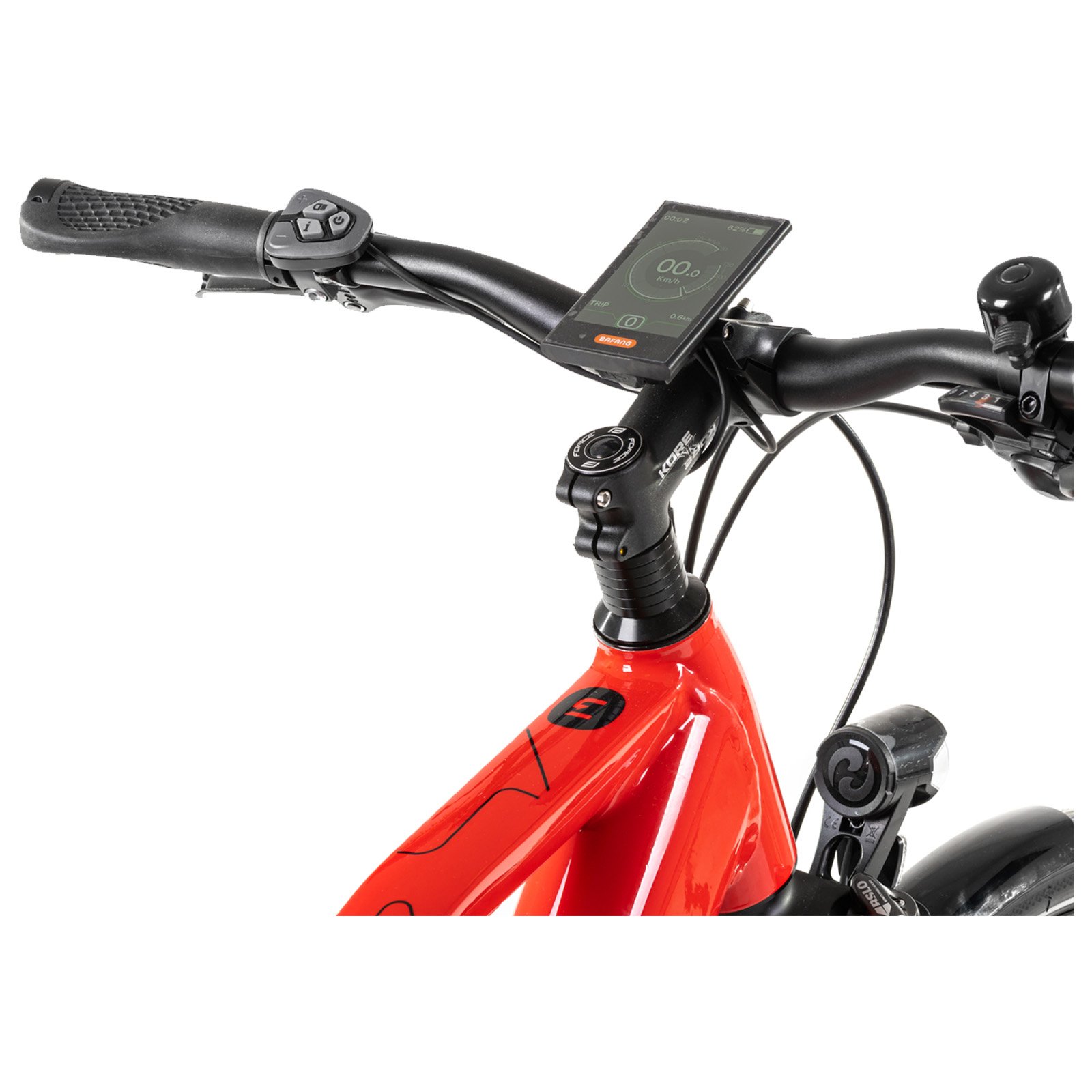 Bicicleta electrica Smart Econic One Comfort Getbio, 25 km/h, 500W Peak, GPS, 9 Viteze, Shimano, Cadru Aluminiu, Blocare Bluetooth, Autonomie max. 142 Km, 5 Niveluri asistenta, Marime M (44cm), 22 Kg, Rosu - imagine 3