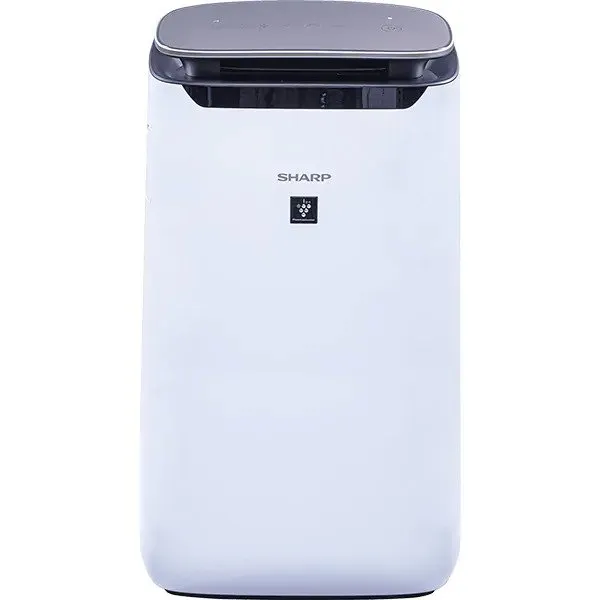Purificator/Umidificator de aer SHARP FP-J80EUH, tehnologie Plasmacluster, filtru HEPA, alb