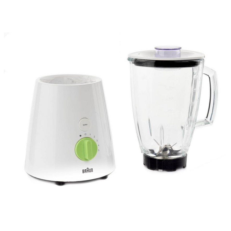Blender de bucatarie Braun Tribute Collection JB 3010, 800W, Capacitate vas 2L, 5 trepte de viteza, Lama detasabila, Alb - imagine 5