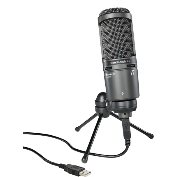 Microfon studio cardioid condenser Audio Technica AT2020USB+