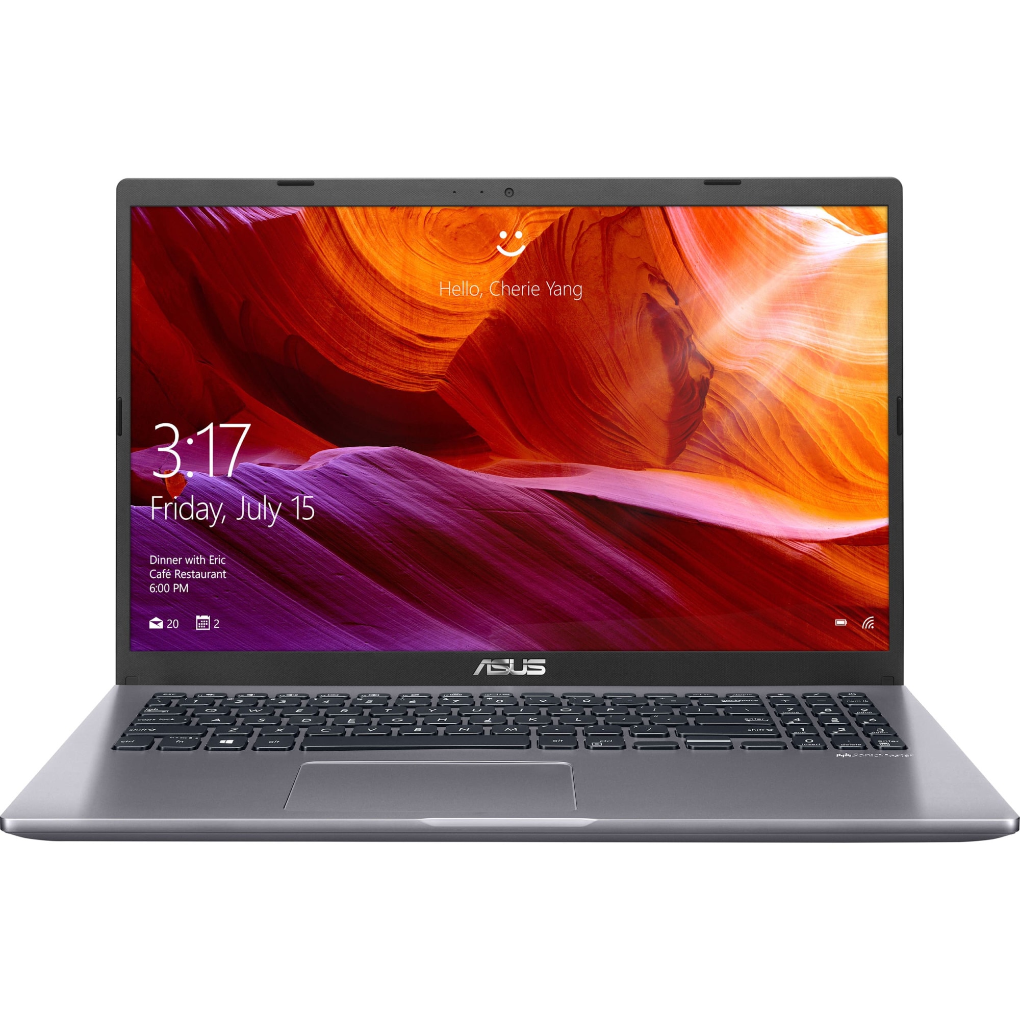 Laptop Asus X509FL, Display 15.6 inch, FHD, Intel Core i7-8565U 4.60GHz, 8 Gb RAM DDR4, SSD 240 Gb, NVIDIA GeForce MX250 2 Gb, USB 3.0, USB-C, HDMI, SDXc Slot, Slate Gray
