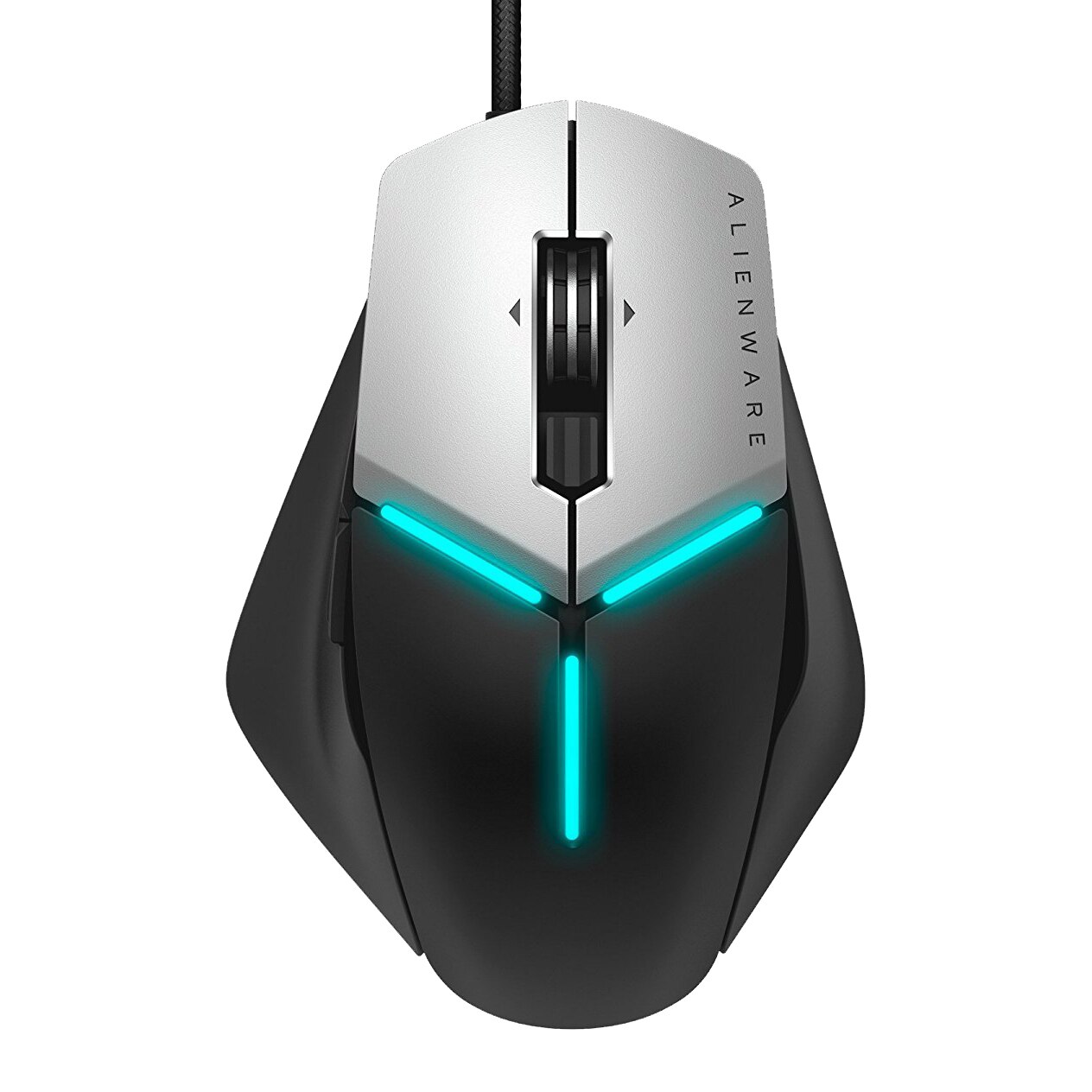 Mouse Gaming Cu Fir Dell Alienware Elite AW958, 12000 dpi, 13 butoane, Senzor Pixart PMW 3360, Alb/Negru