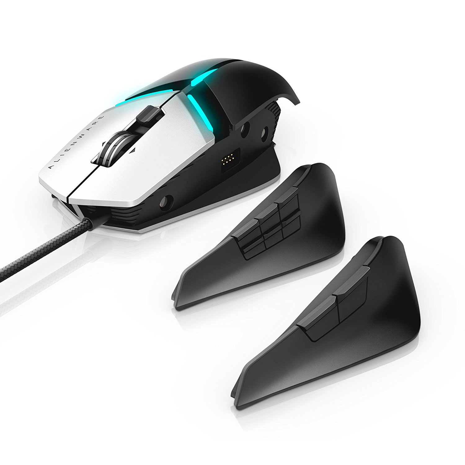 Mouse Gaming Cu Fir Dell Alienware Elite AW958, 12000 dpi, 13 butoane, Senzor Pixart PMW 3360, Alb/Negru - imagine 2