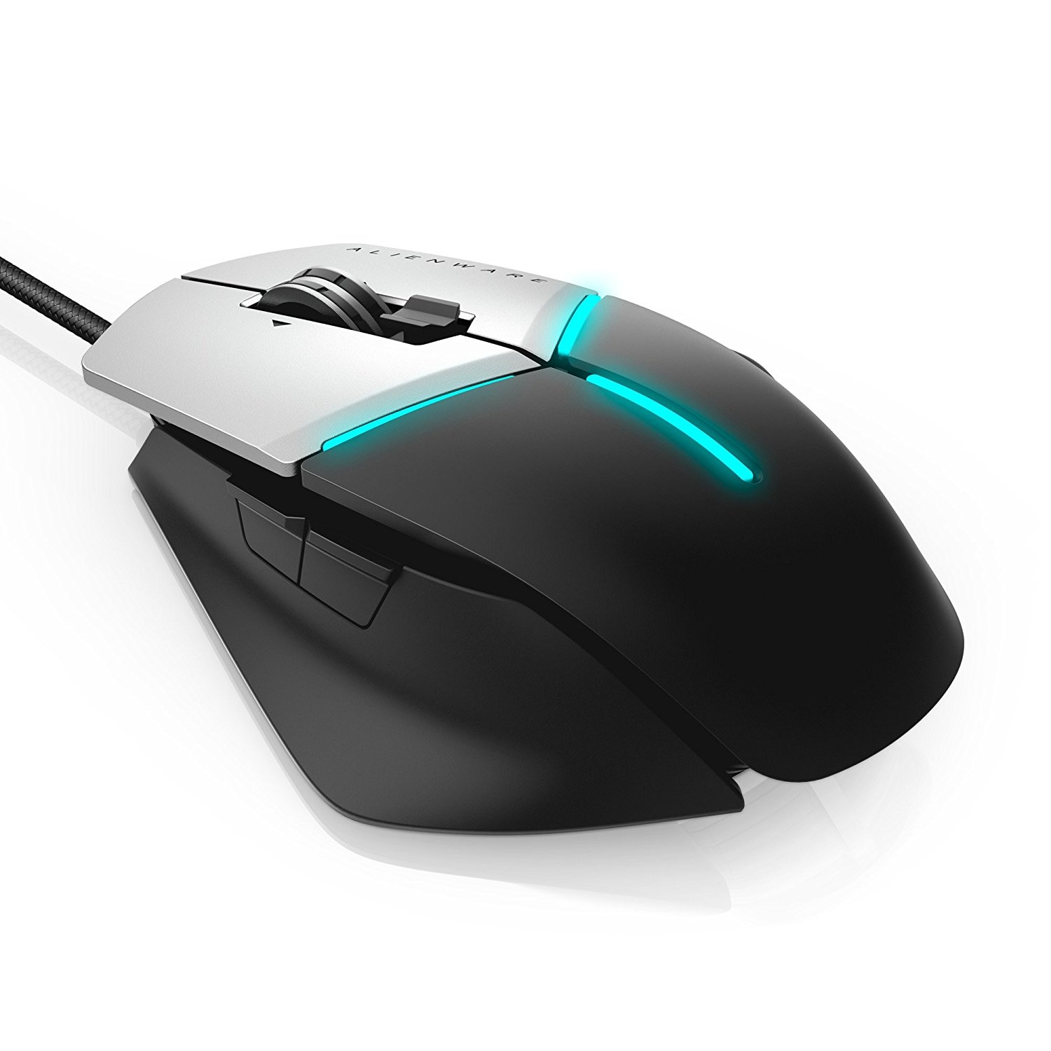 Mouse Gaming Cu Fir Dell Alienware Elite AW958, 12000 dpi, 13 butoane, Senzor Pixart PMW 3360, Alb/Negru - imagine 4