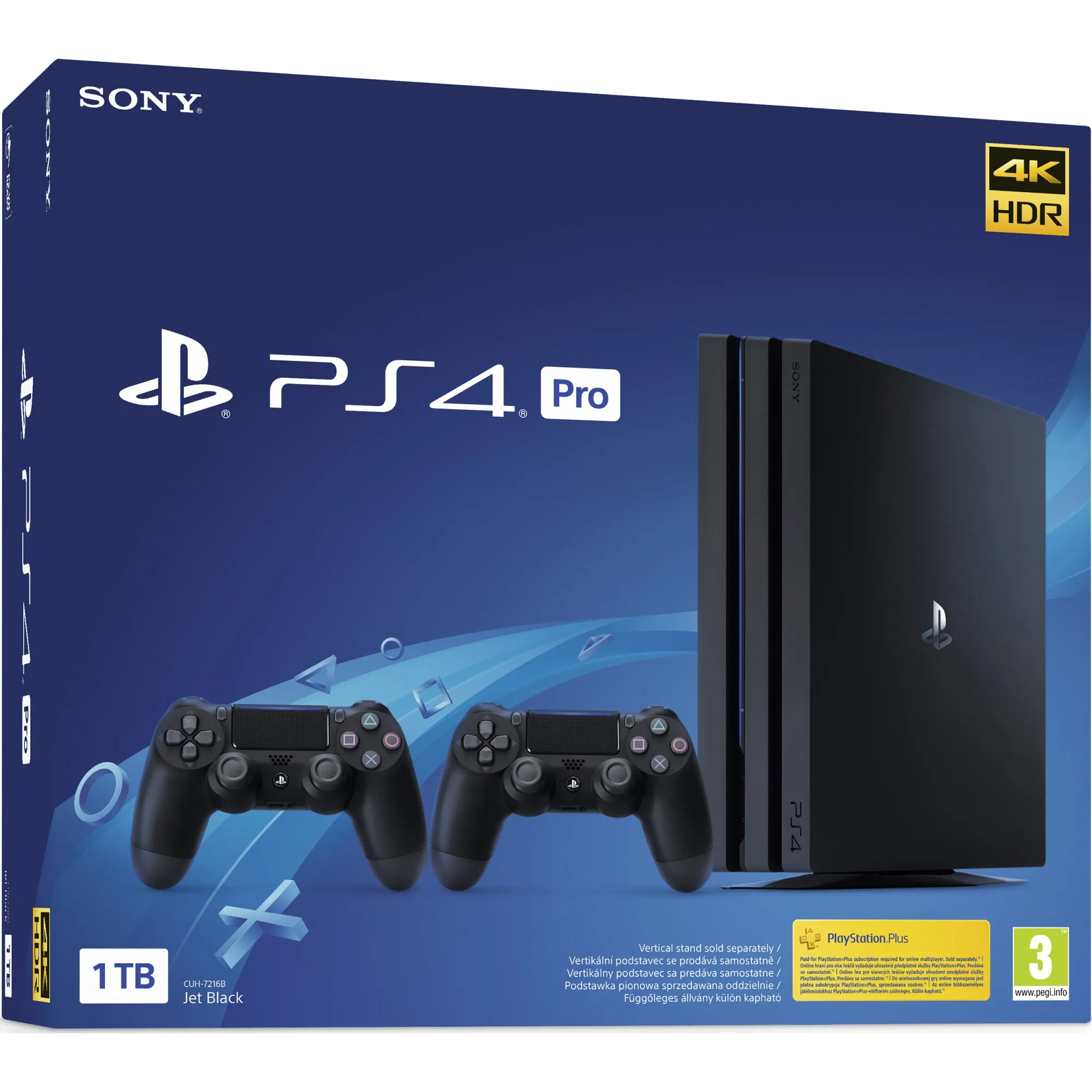 Consola SONY PlayStation 4 PRO, 1 Tb, 1 Controller - imagine 2