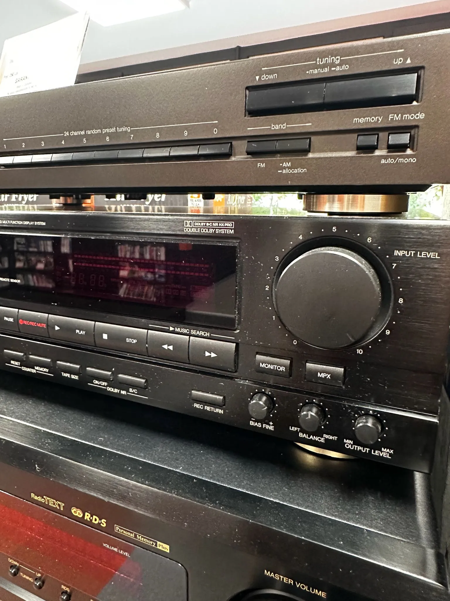 Stereo Cassette Deck Recorder DENON DRM-710, 3-head, Negru - imagine 3