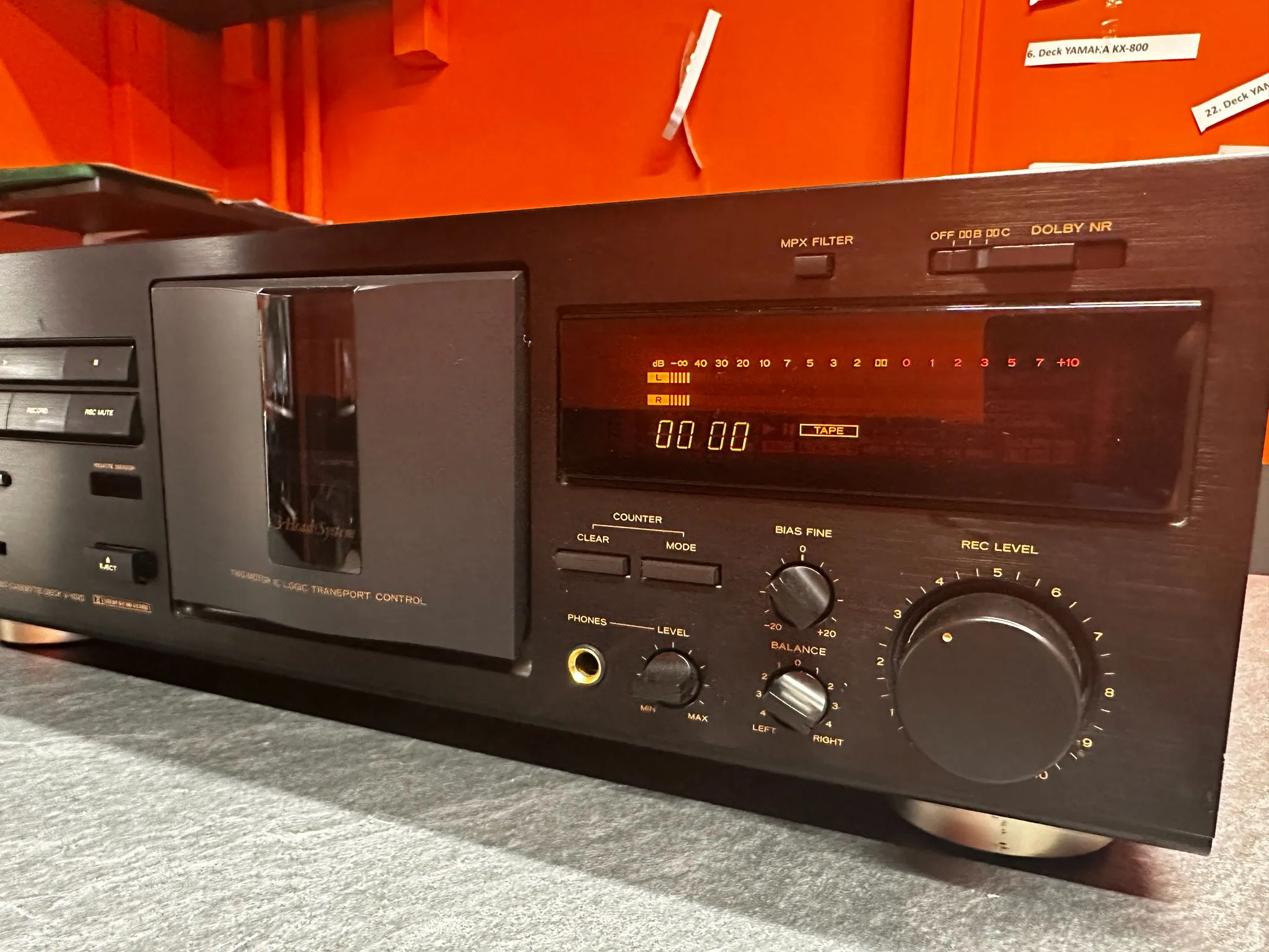 Stereo Cassette Deck TEAC V-1010, 3-head, Dolby B/C, Japonia, negru - imagine 2