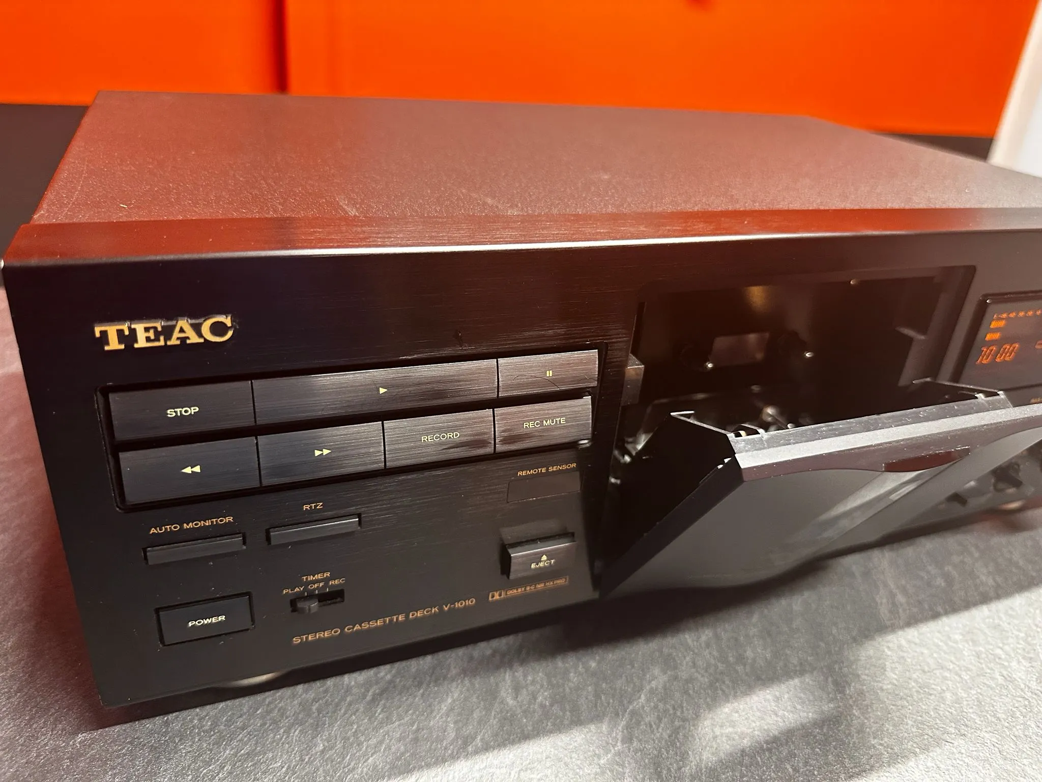 Stereo Cassette Deck TEAC V-1010, 3-head, Dolby B/C, Japonia, negru - imagine 3