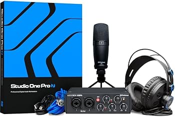 Presonus AudioBox GO Creator Bundle 96 Studio 25th Anniversary, Interfata PreSonus AudioBox GO, Microfon PreSonus M7, Casti PreSonus HD7 - imagine 2