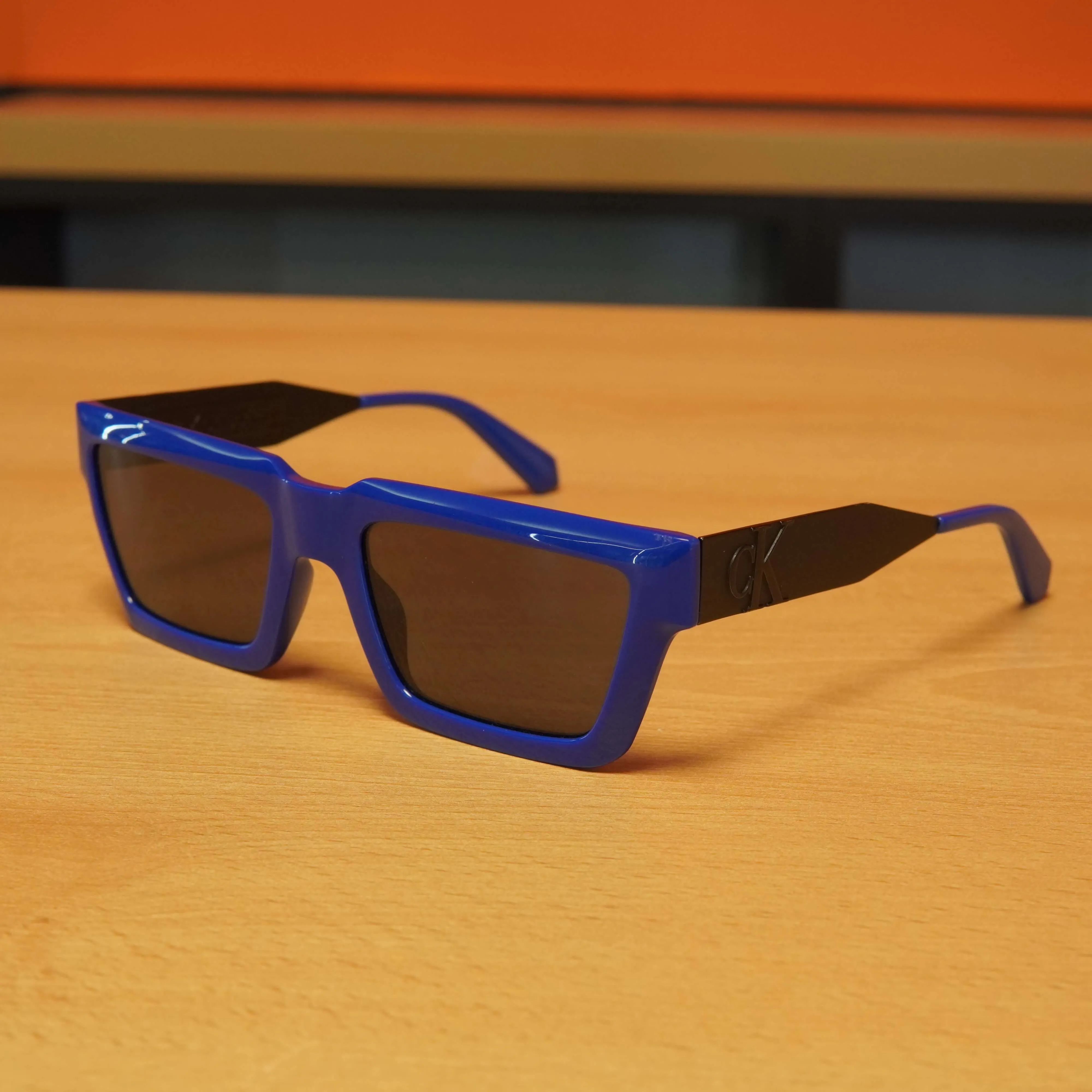 Ochelari de soare Calvin Klein Jeans, CKJ22641s 400, Albastru - imagine 3